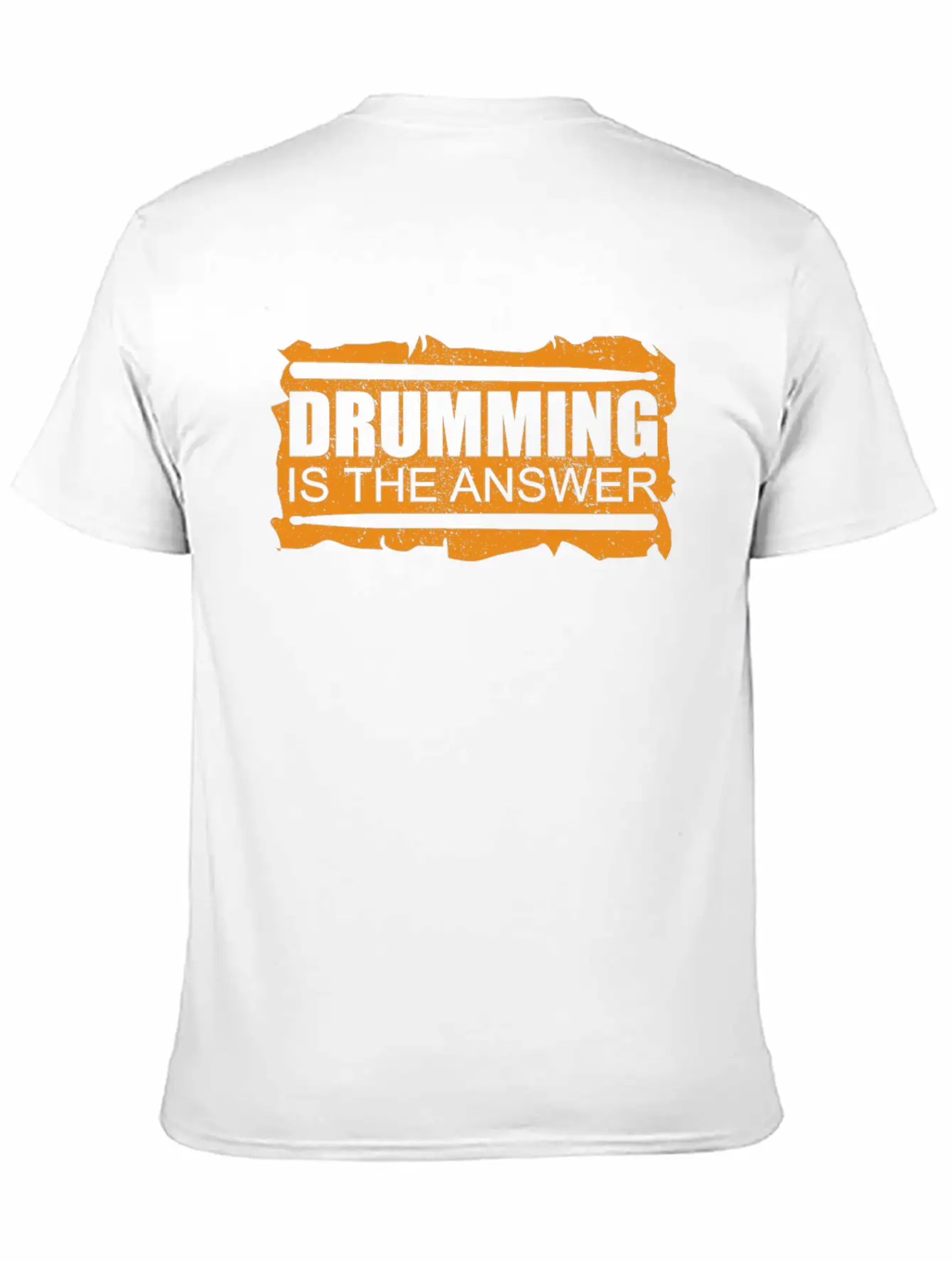 Drumming Is The Answer | Drums Drummer Gift Unisex Casual T-Shirt – Clean Design For Daily Comfort