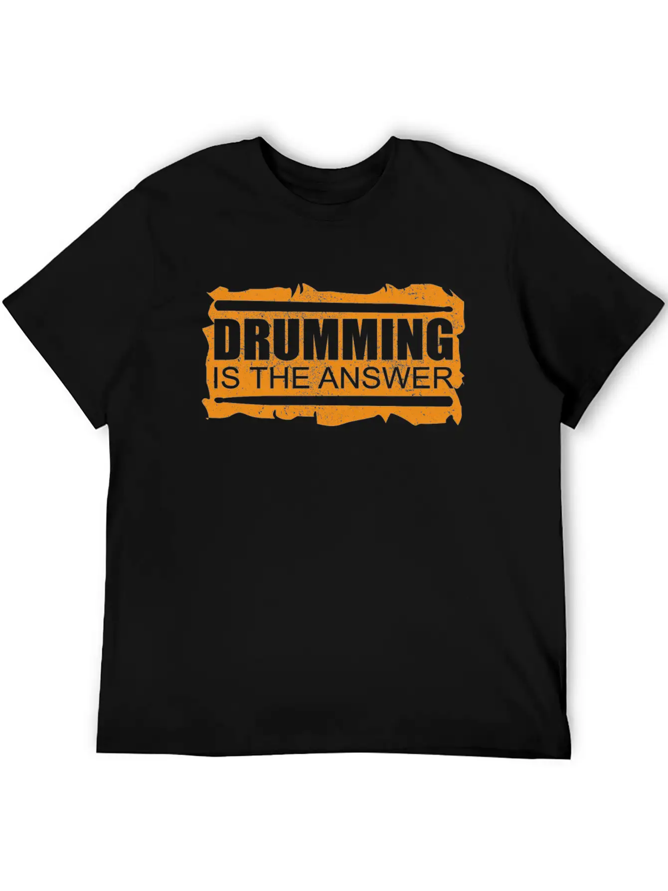 Drumming Is The Answer | Drums Drummer Gift Unisex Casual T-Shirt – Clean Design For Daily Comfort