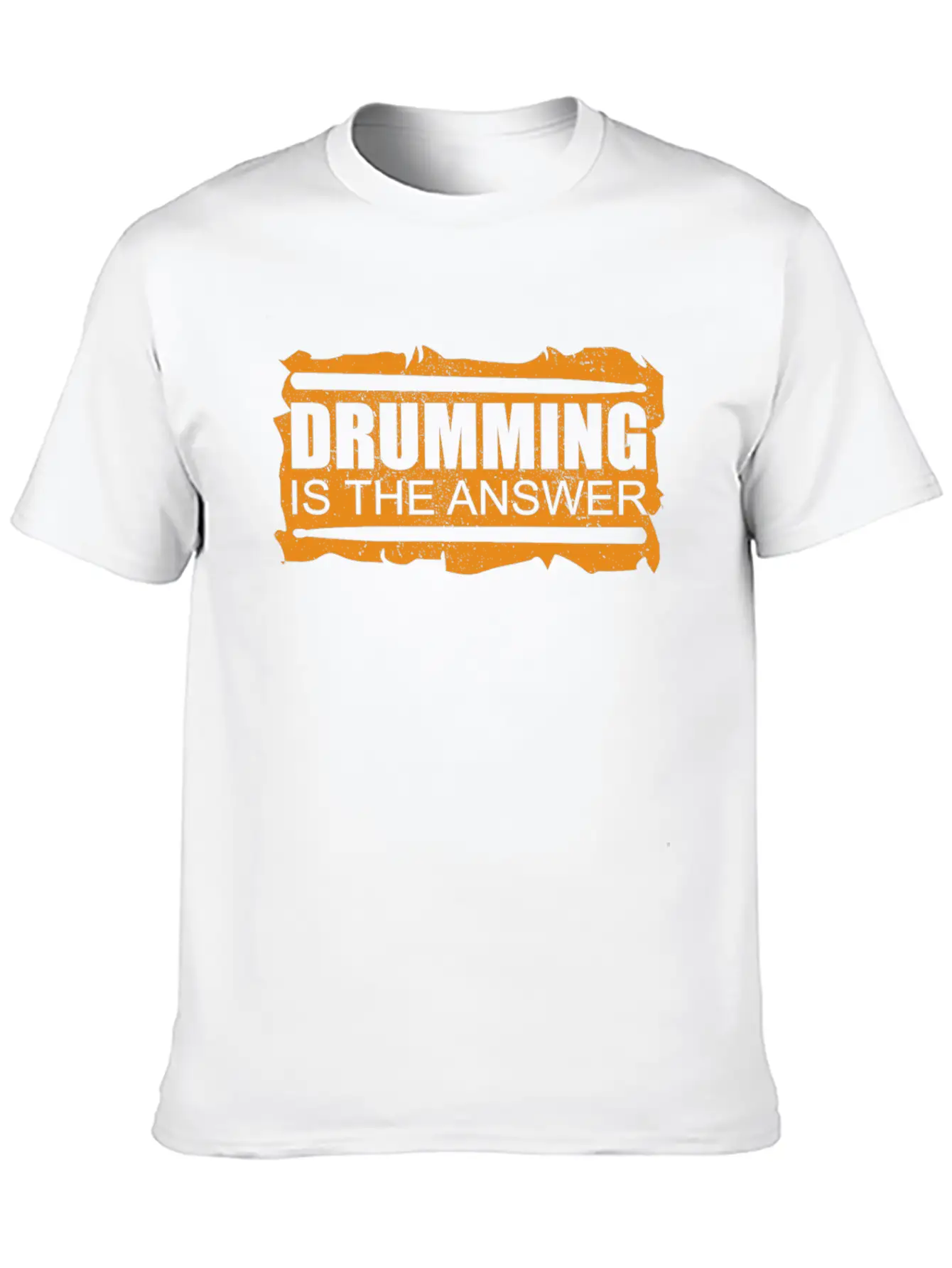Drumming Is The Answer | Drums Drummer Gift Unisex Casual T-Shirt – Clean Design For Daily Comfort