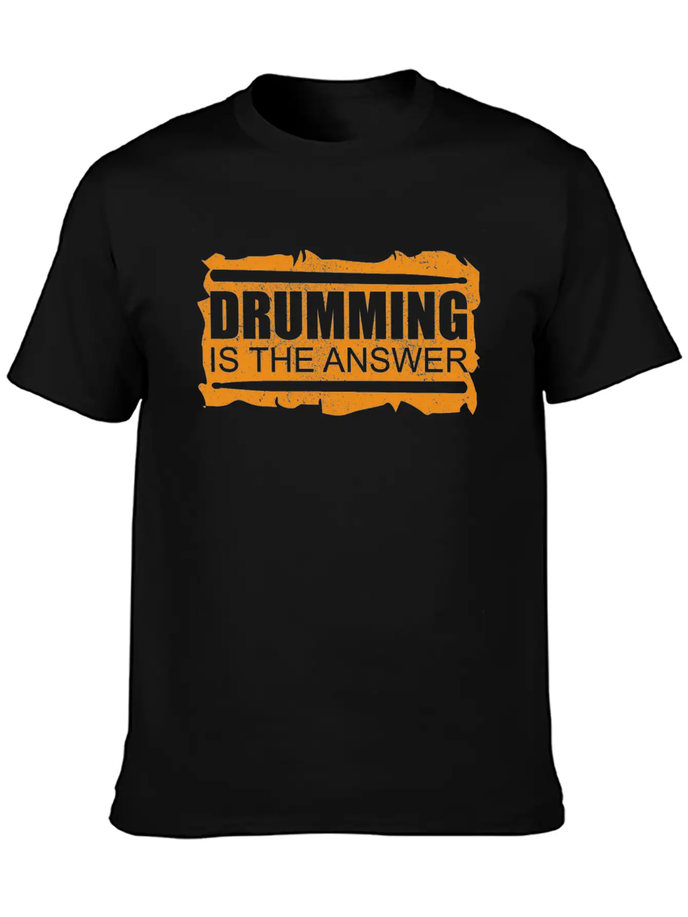 Drumming Is The Answer | Drums Drummer Gift Unisex Casual T-Shirt – Clean Design For Daily Comfort