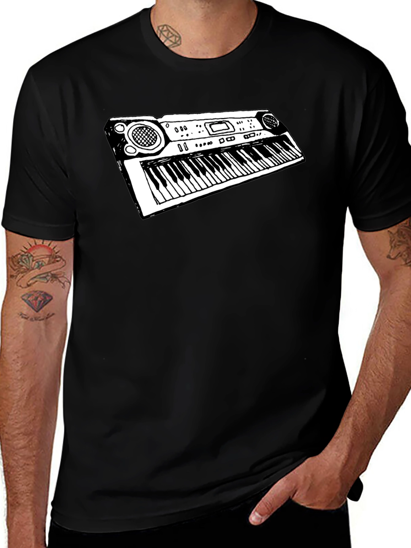 Keyboard T-Shirt - Music Lover Gift