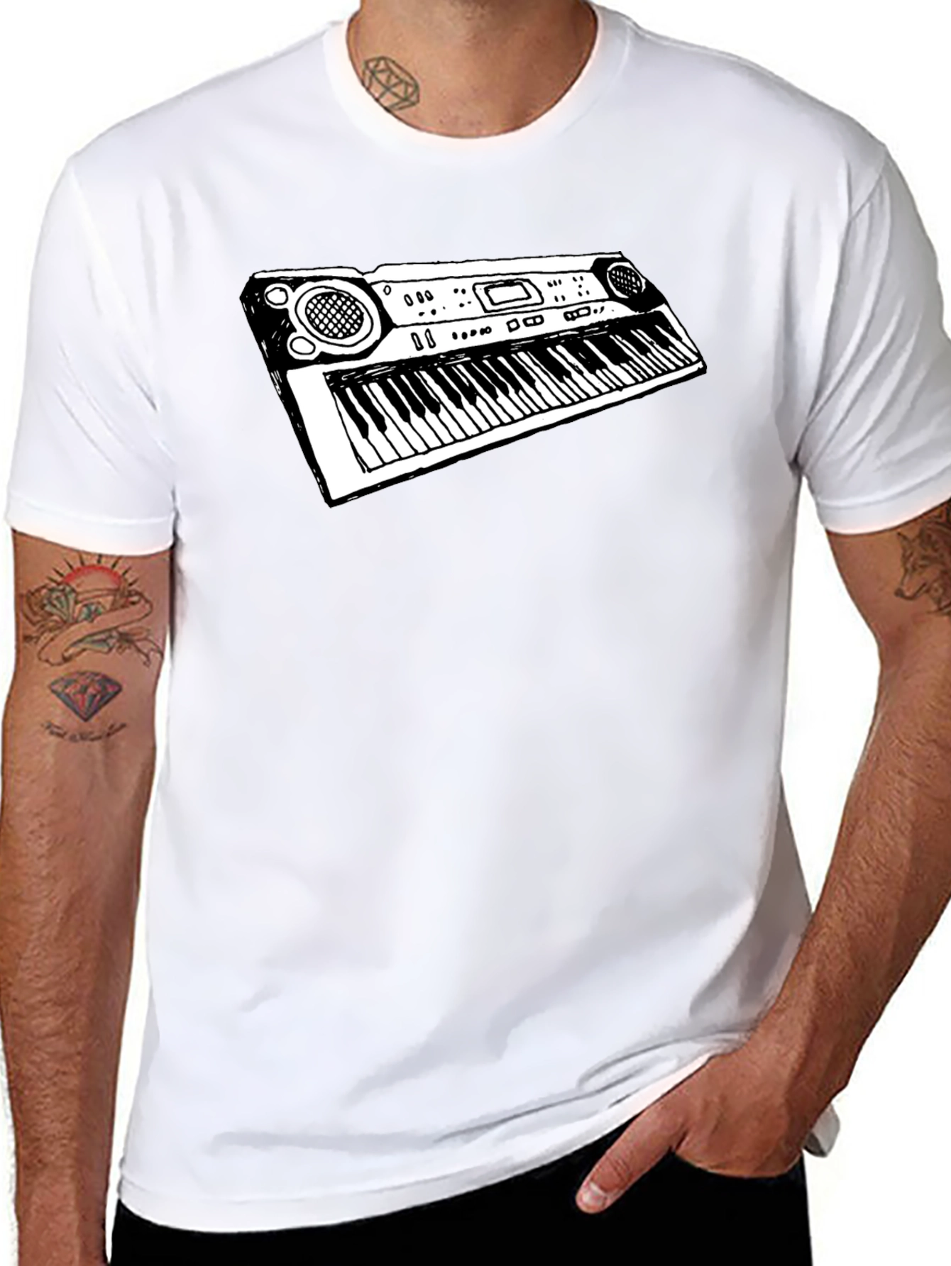 Keyboard T-Shirt - Music Lover Gift