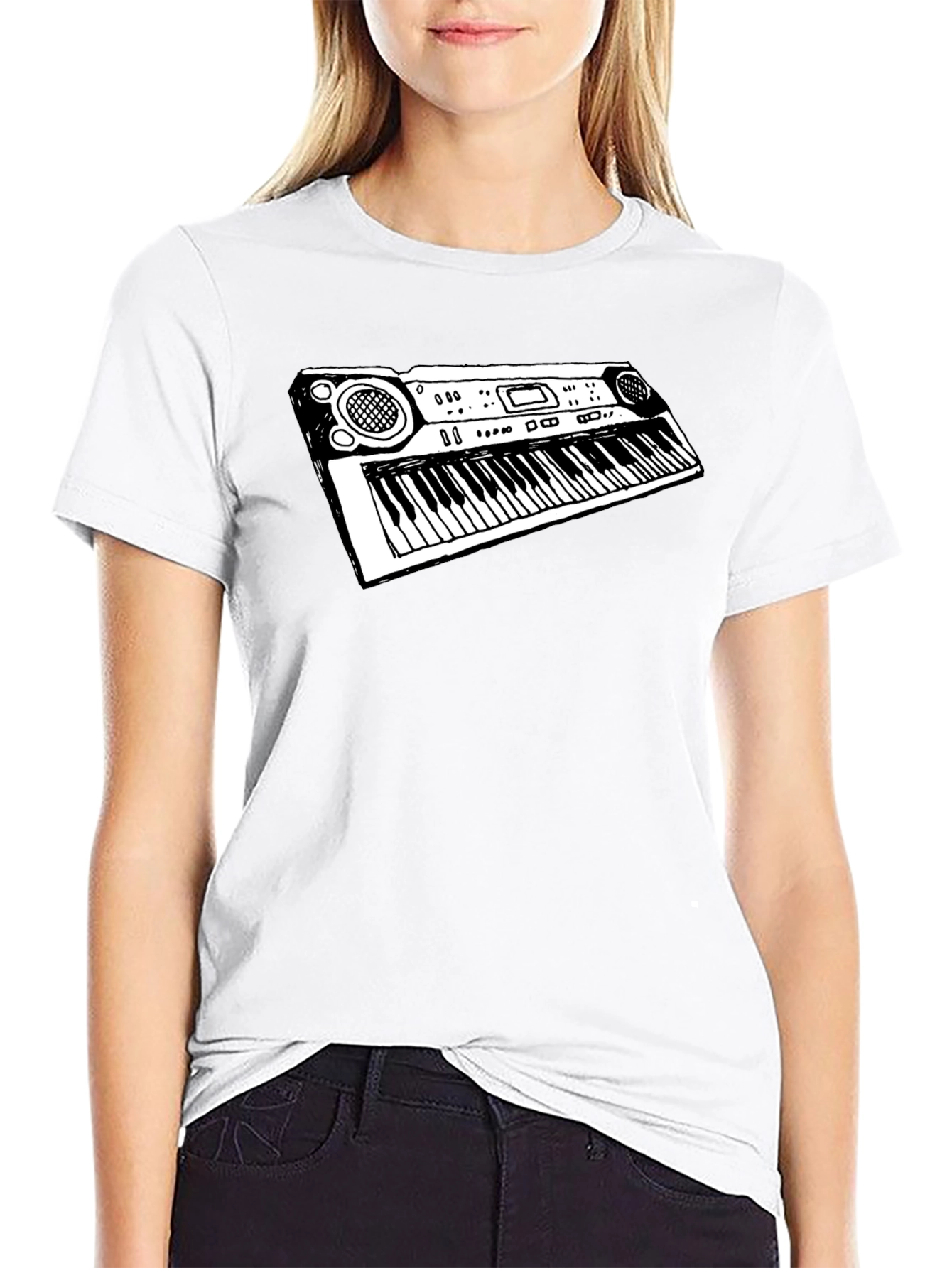 Keyboard T-Shirt - Music Lover Gift