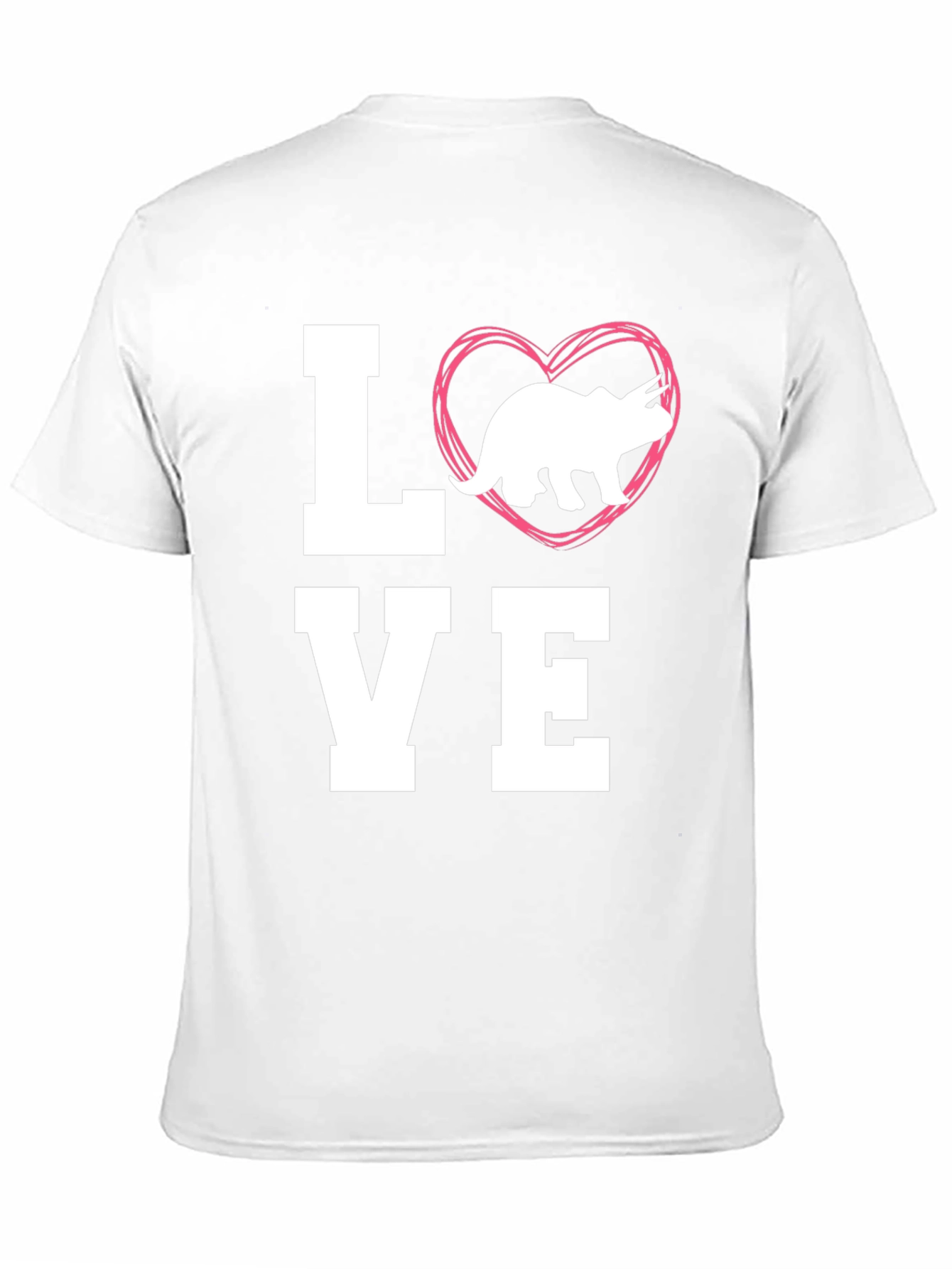 Love Triceratops Dinosaur Graphic Tee