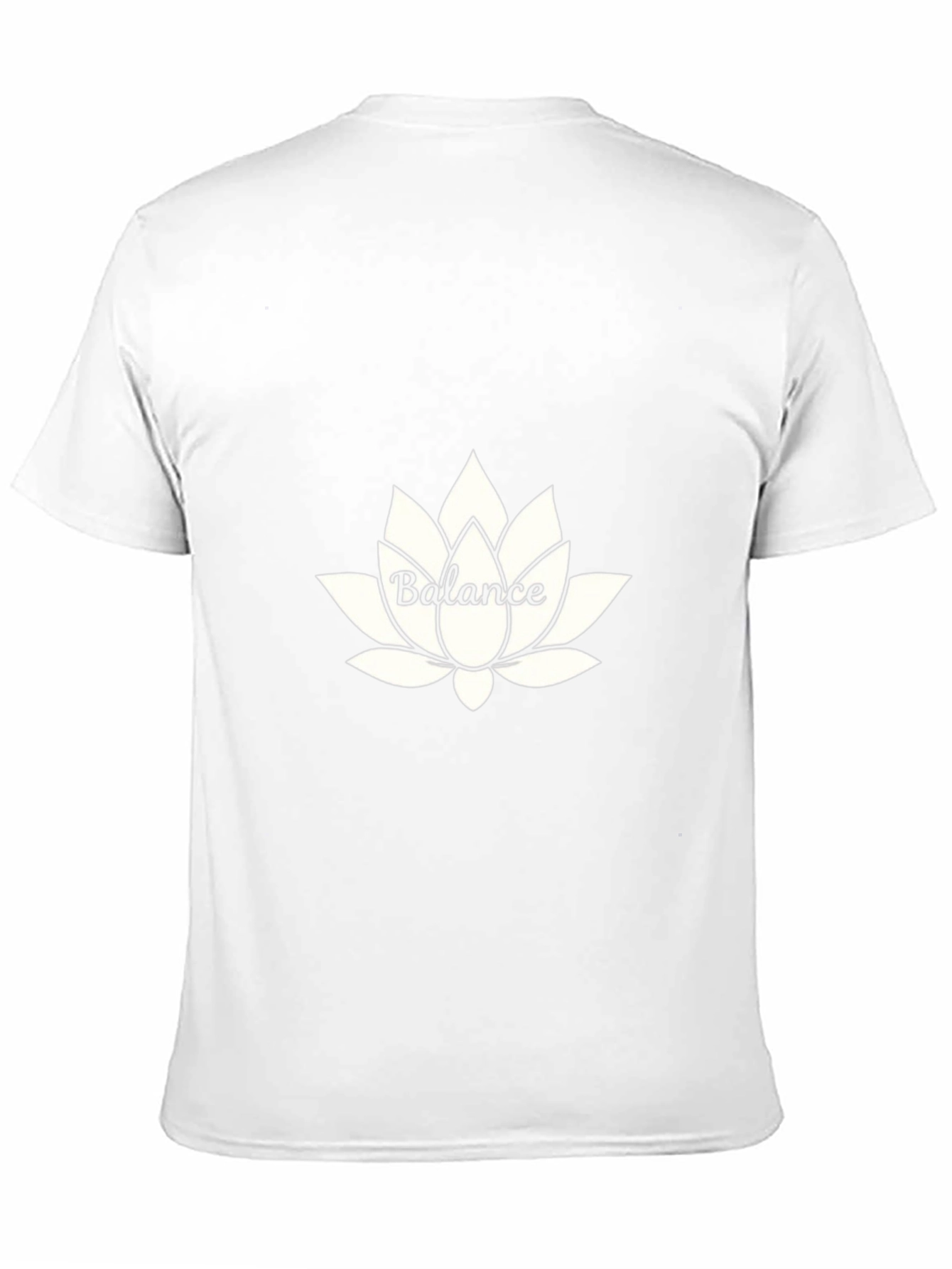 Balance Lotus Flower Graphic Tee - Black