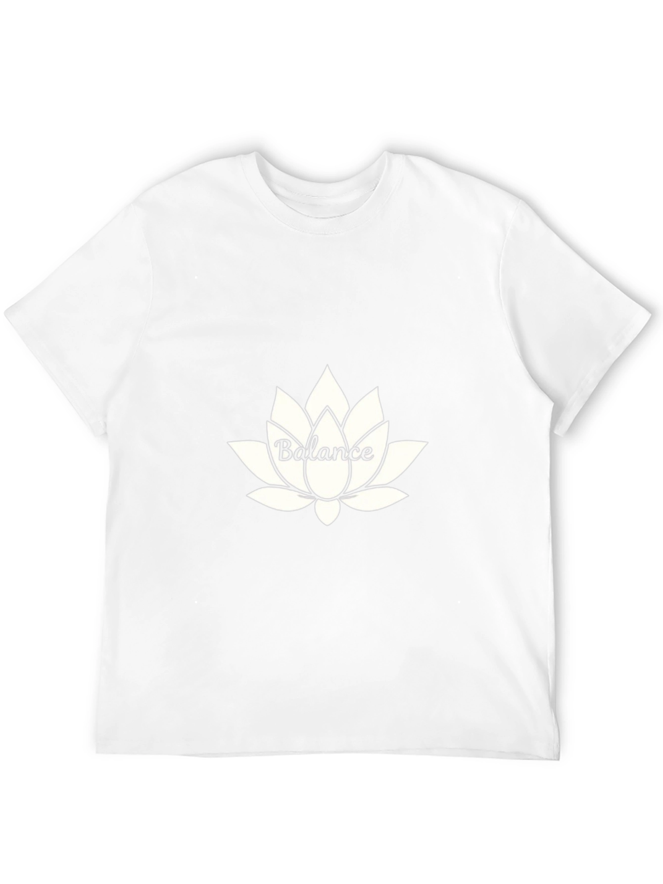 Balance Lotus Flower Graphic Tee - Black