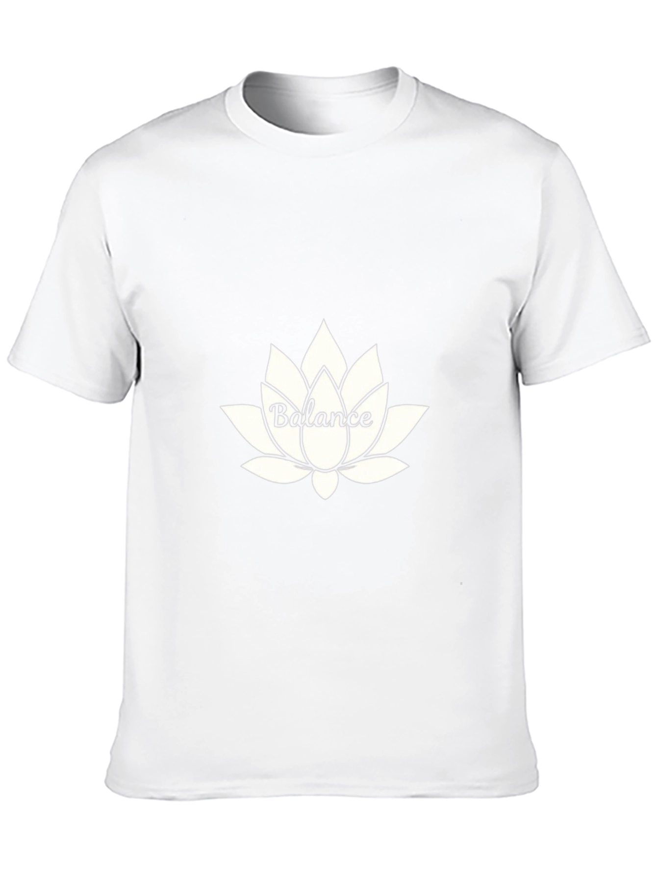 Balance Lotus Flower Graphic Tee - Black