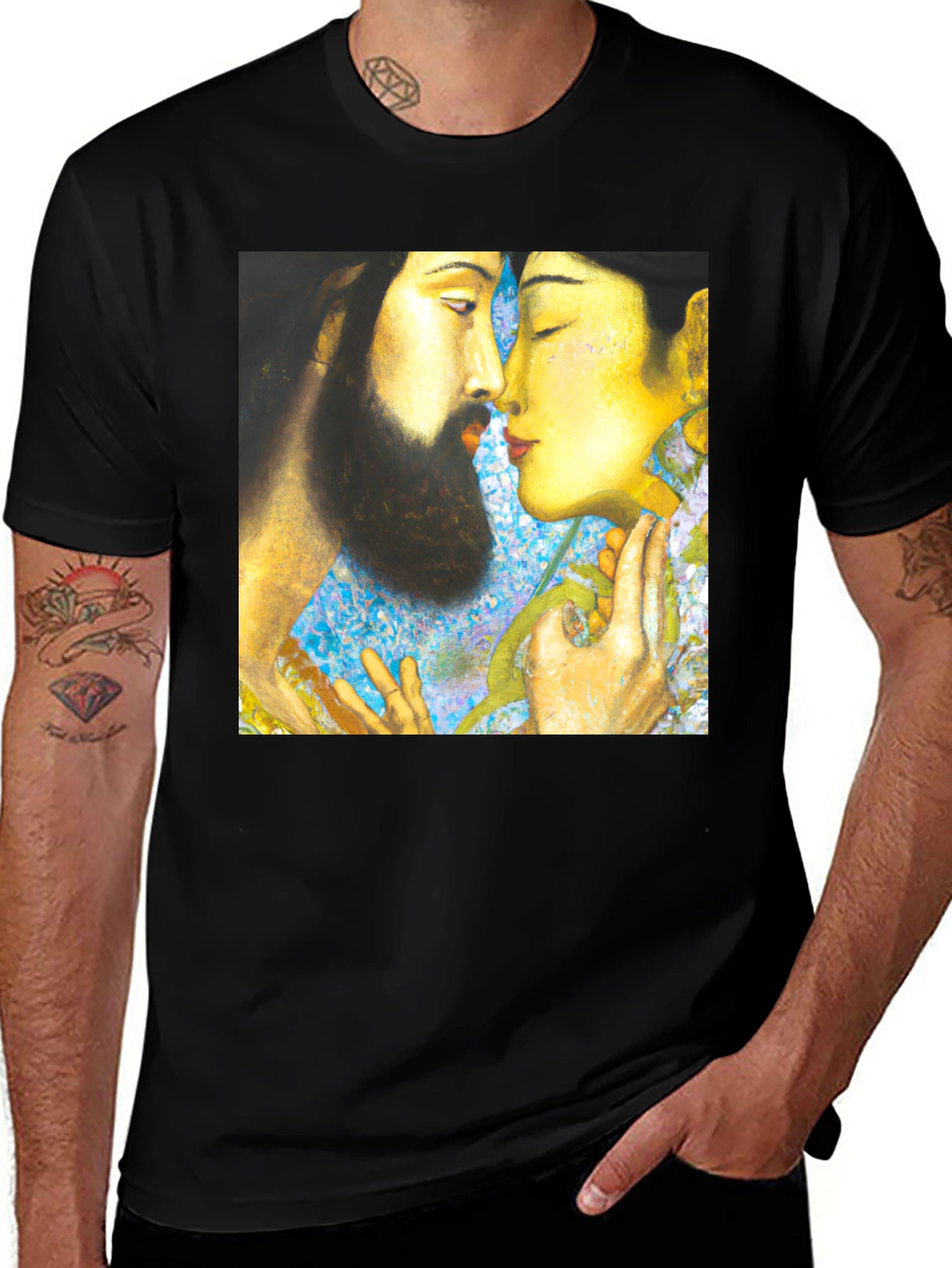 Artistic Couple T-Shirt - Unique Graphic Tee
