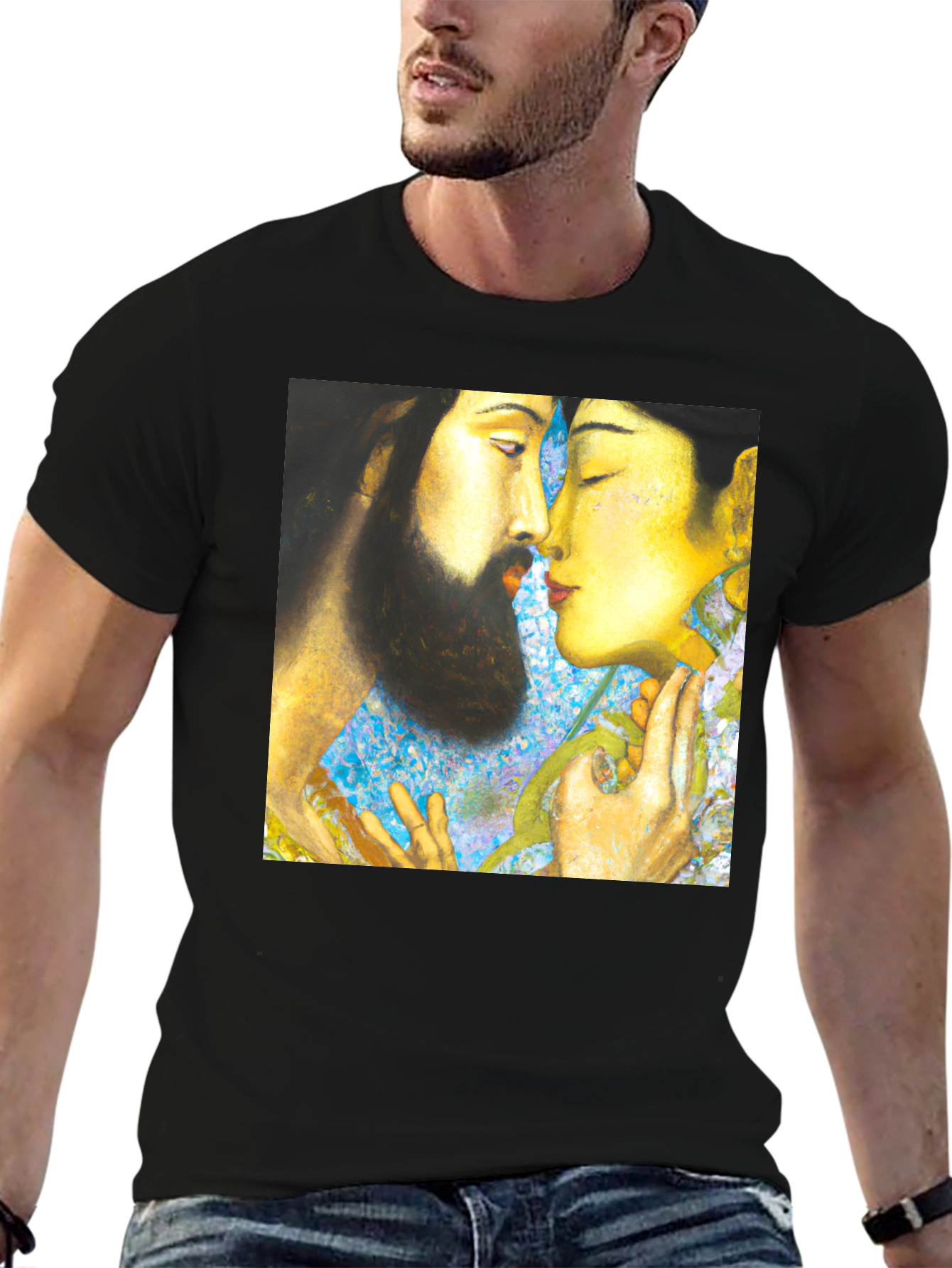 Artistic Couple T-Shirt - Unique Graphic Tee