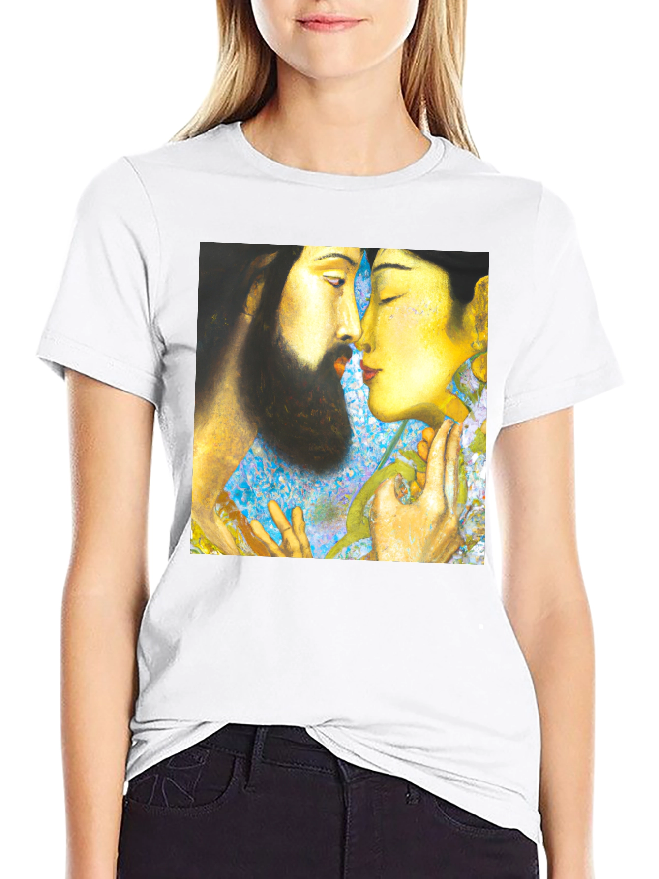 Artistic Couple T-Shirt - Unique Graphic Tee