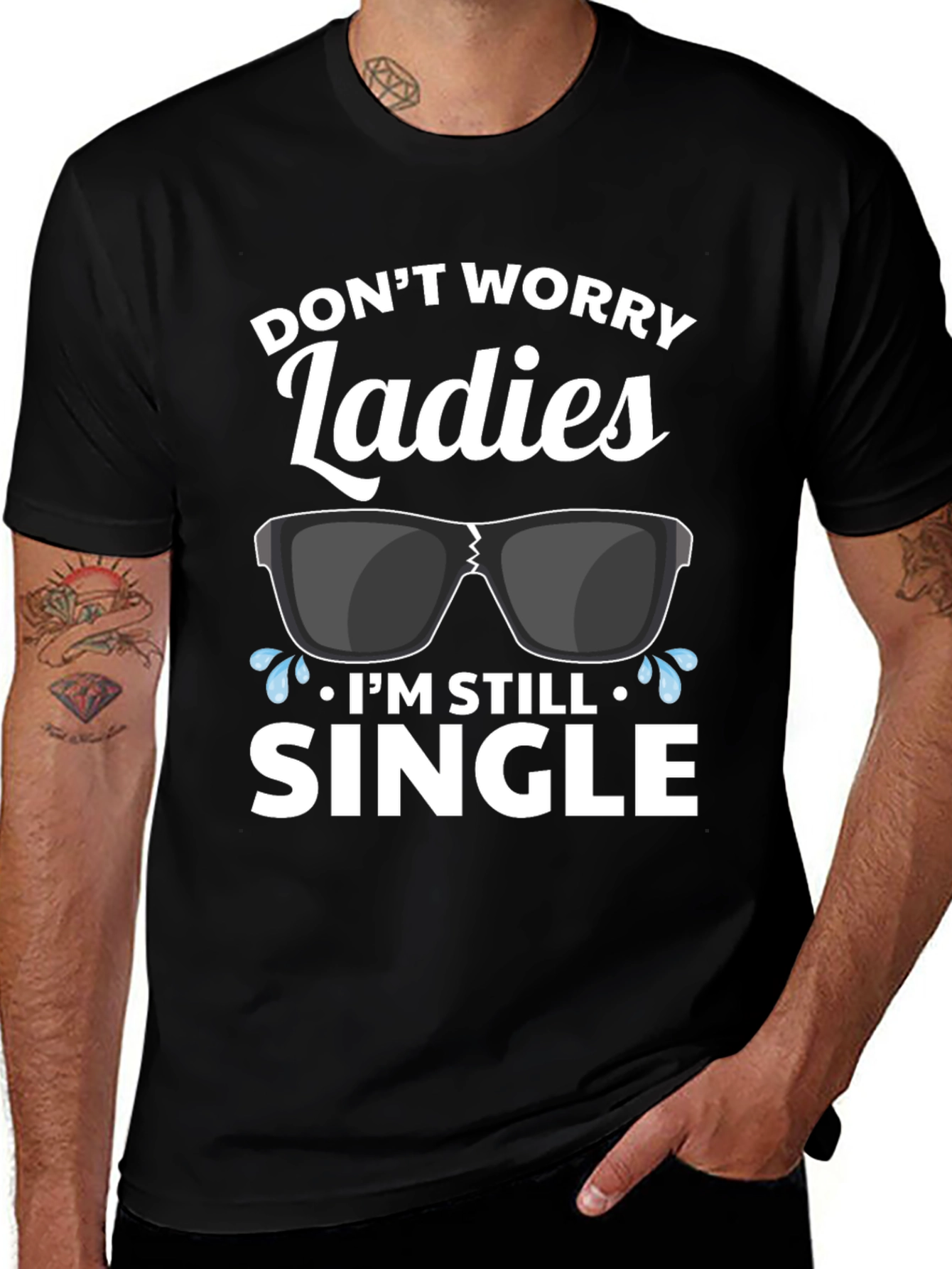 Funny Single Graphic T-Shirt