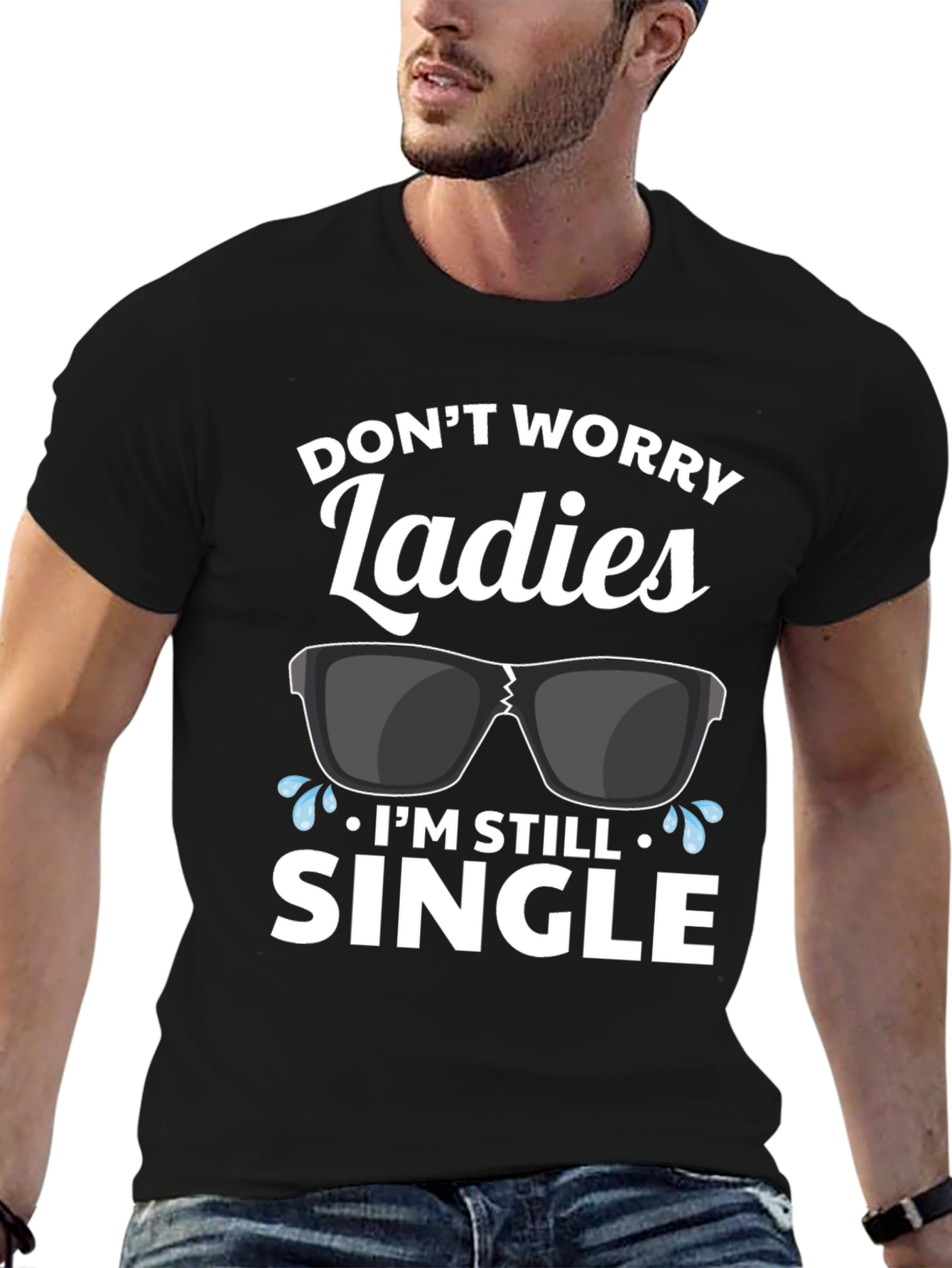 Funny Single Graphic T-Shirt