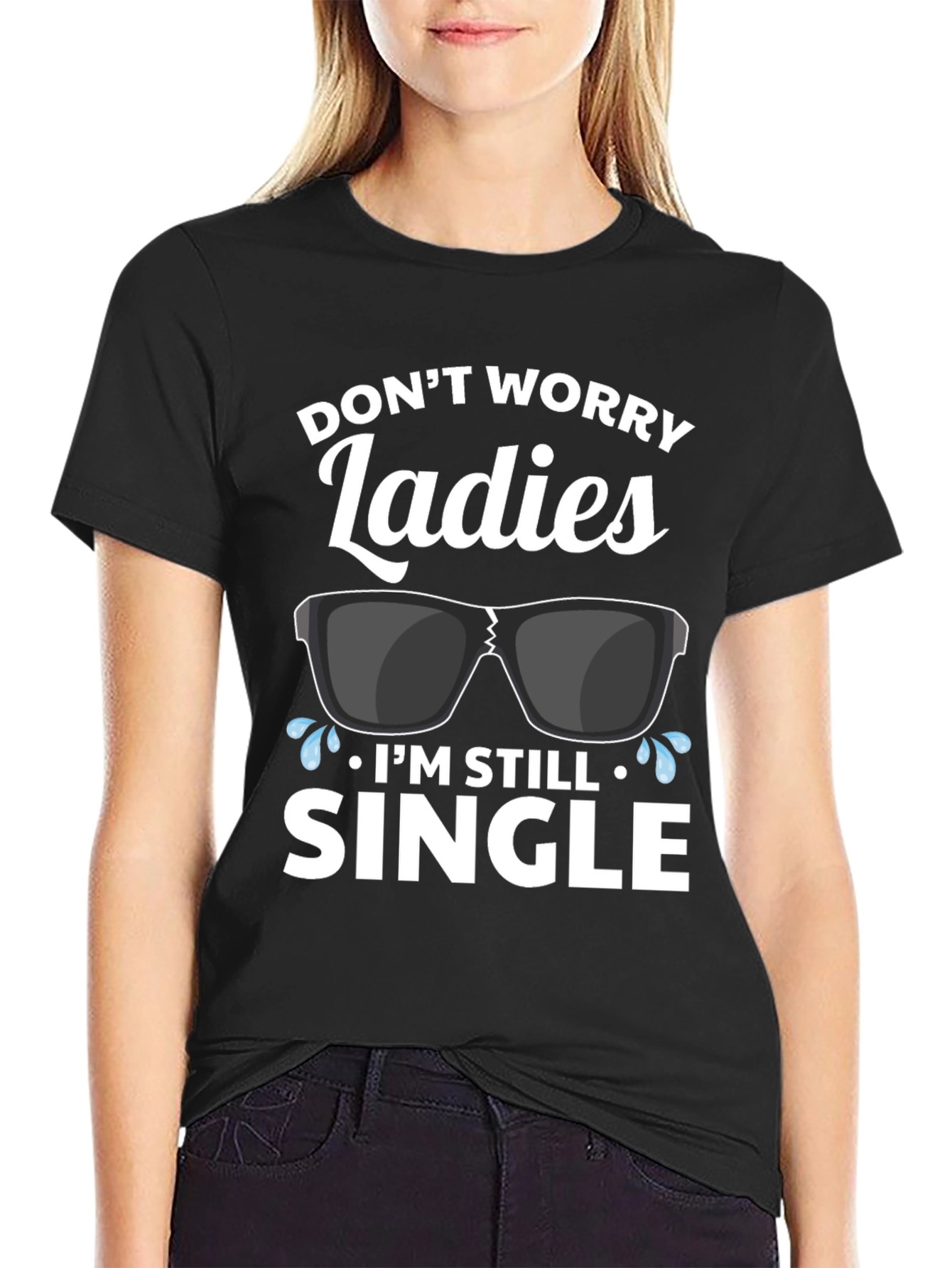 Funny Single Graphic T-Shirt