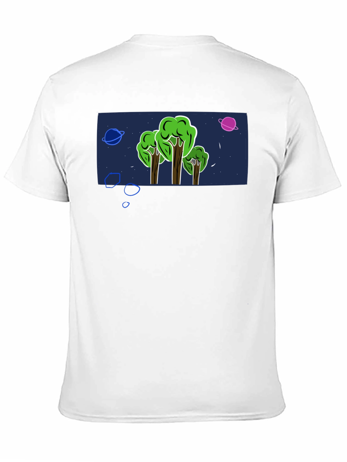 Cosmic Forest Graphic Tee - Mens Black T-Shirt