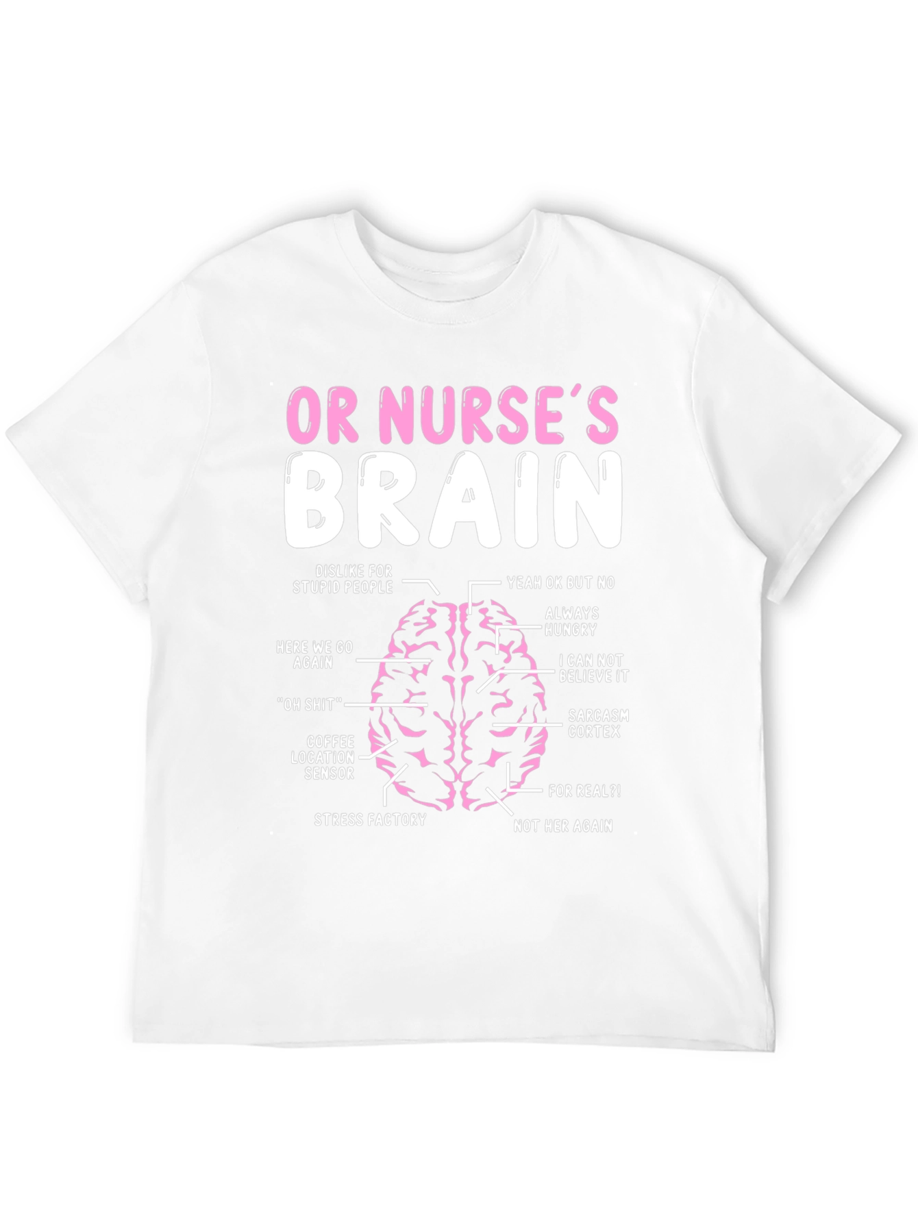 Funny Nurse Brain T-Shirt - Medical Humor