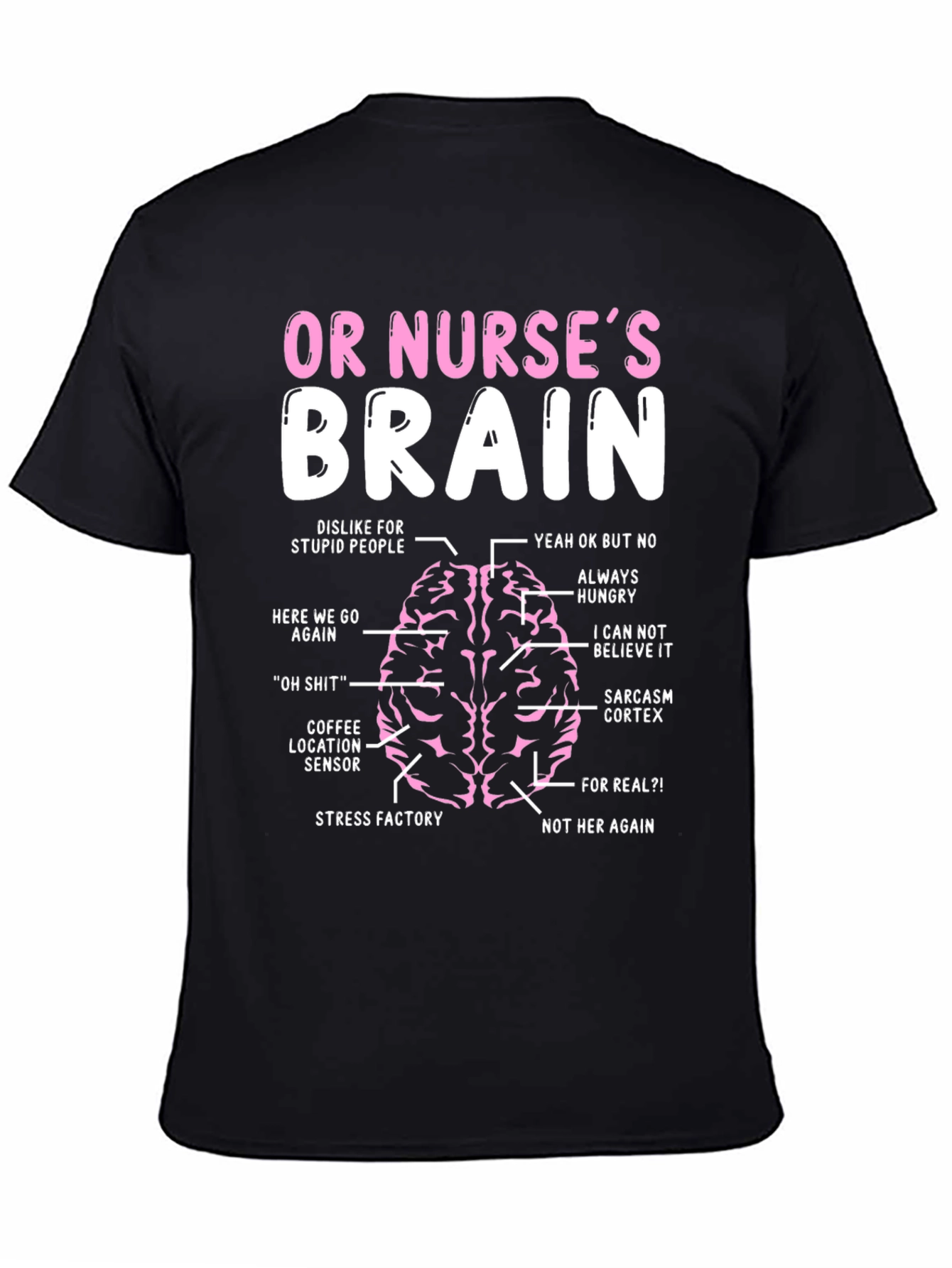 Funny Nurse Brain T-Shirt - Medical Humor