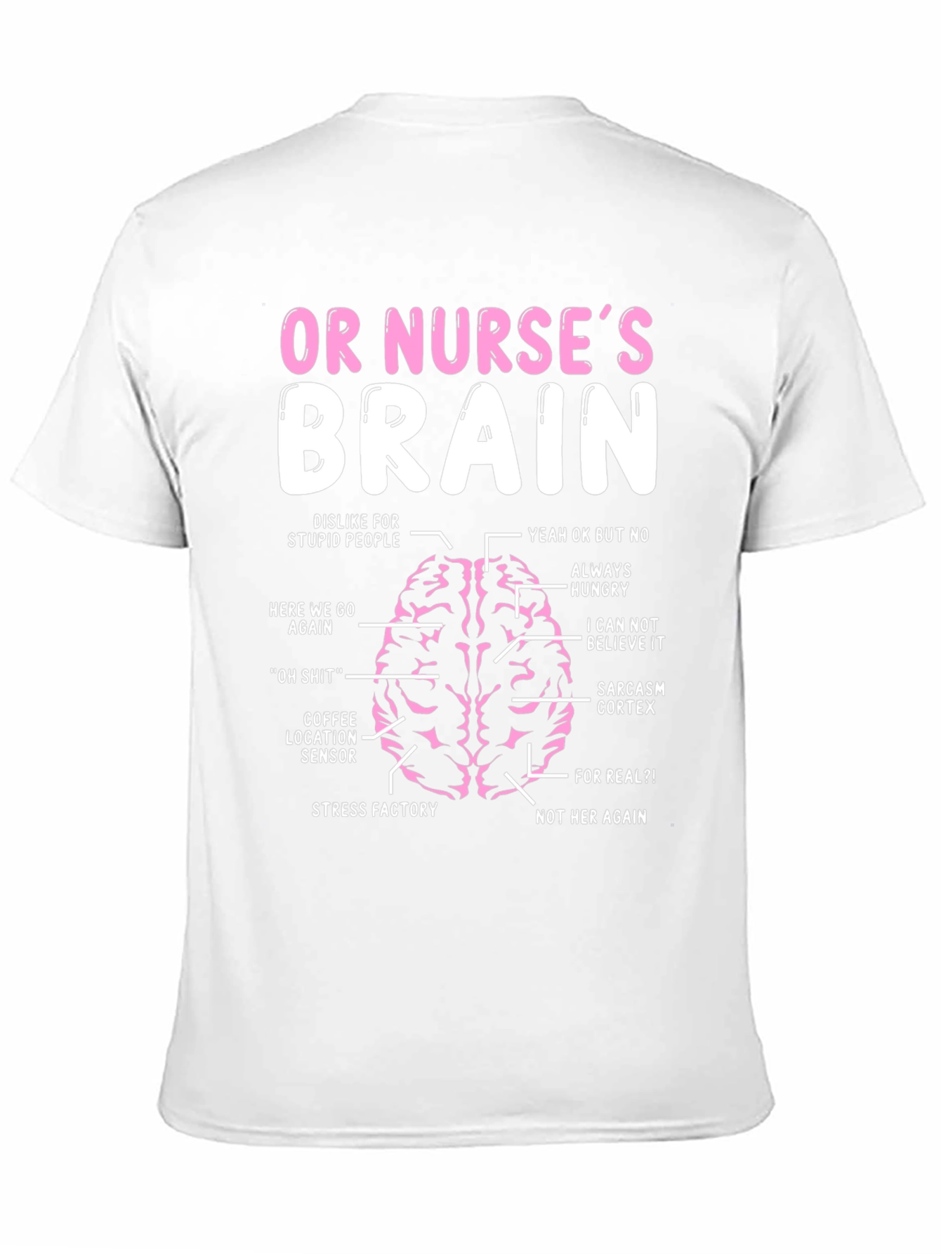 Funny Nurse Brain T-Shirt - Medical Humor