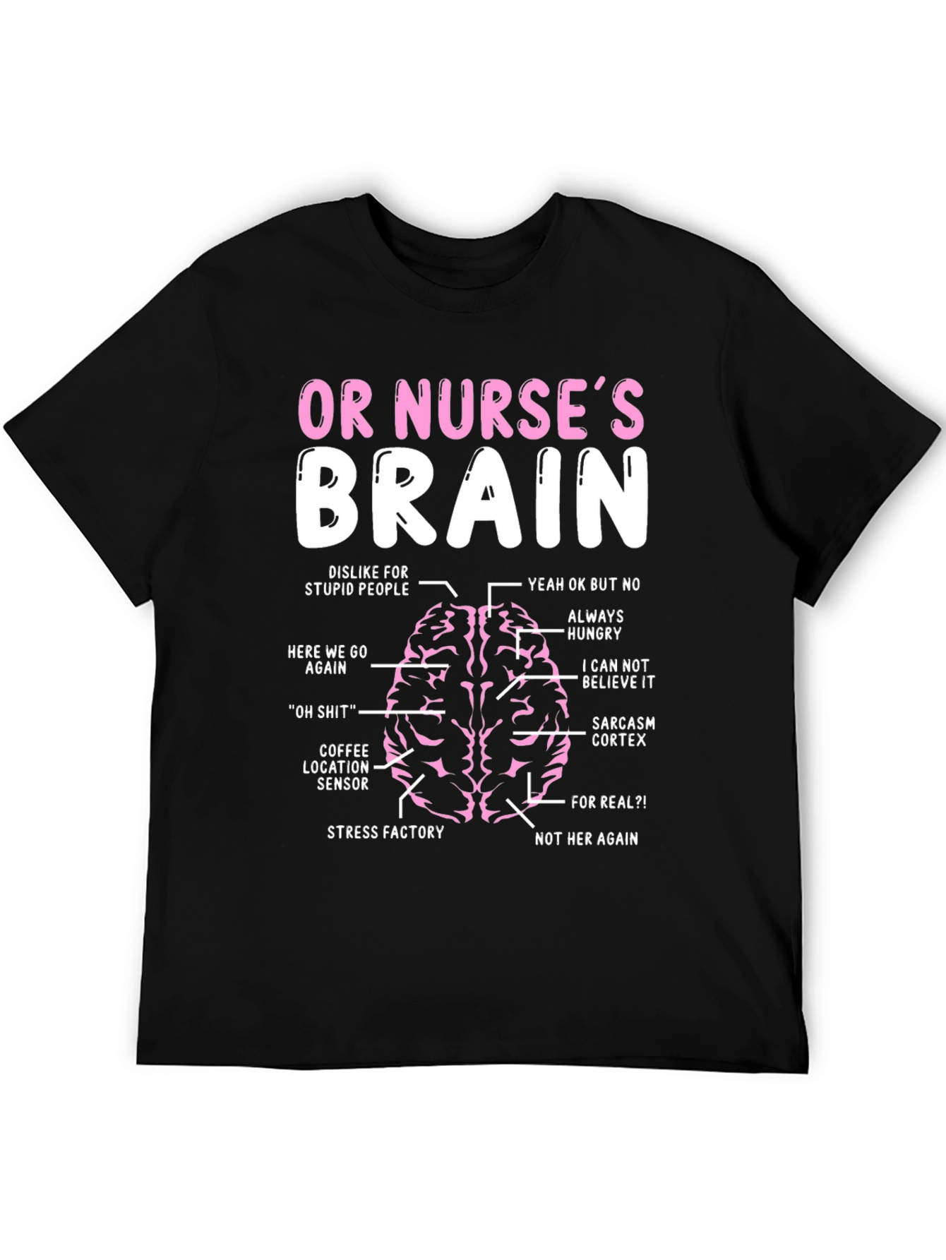 Funny Nurse Brain T-Shirt - Medical Humor