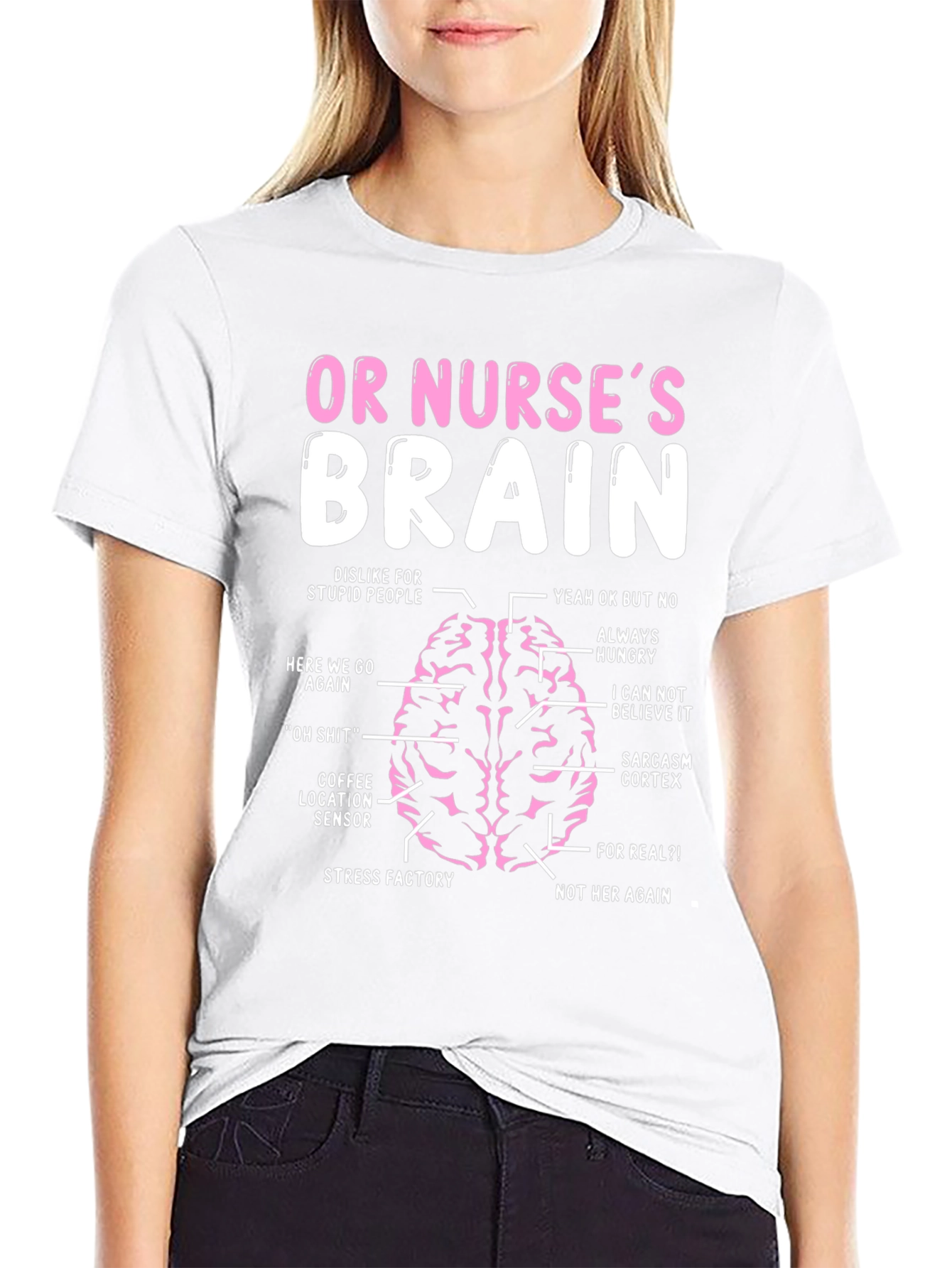 Funny Nurse Brain T-Shirt - Medical Humor