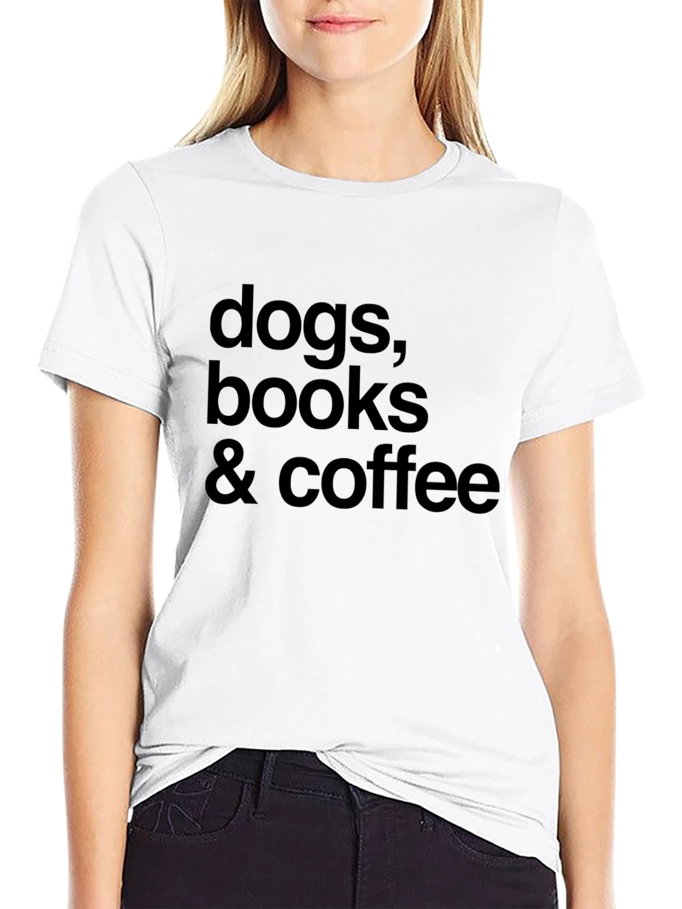 Dogs Books & Coffee Graphic Tee
