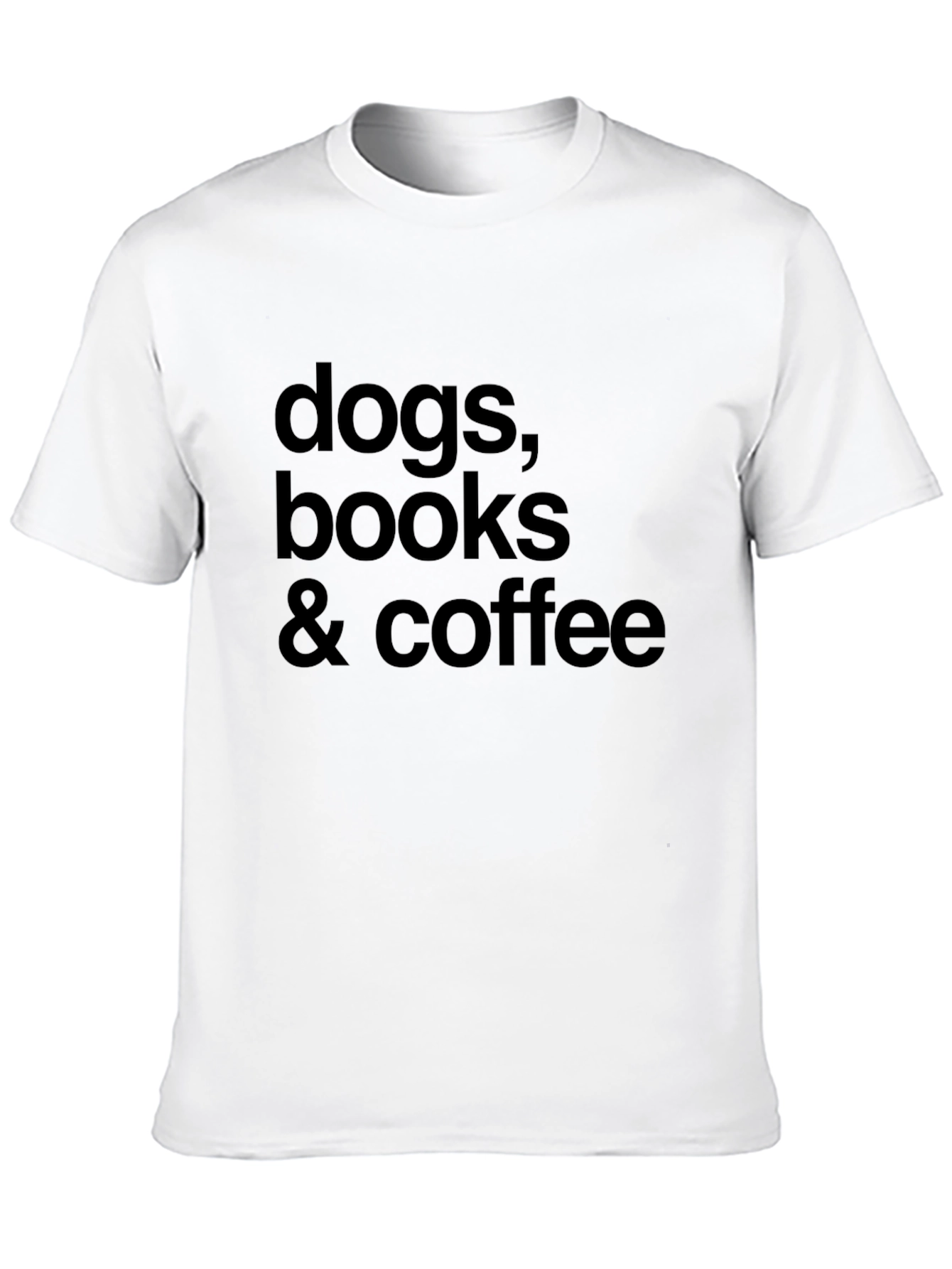 Dogs Books & Coffee Graphic Tee