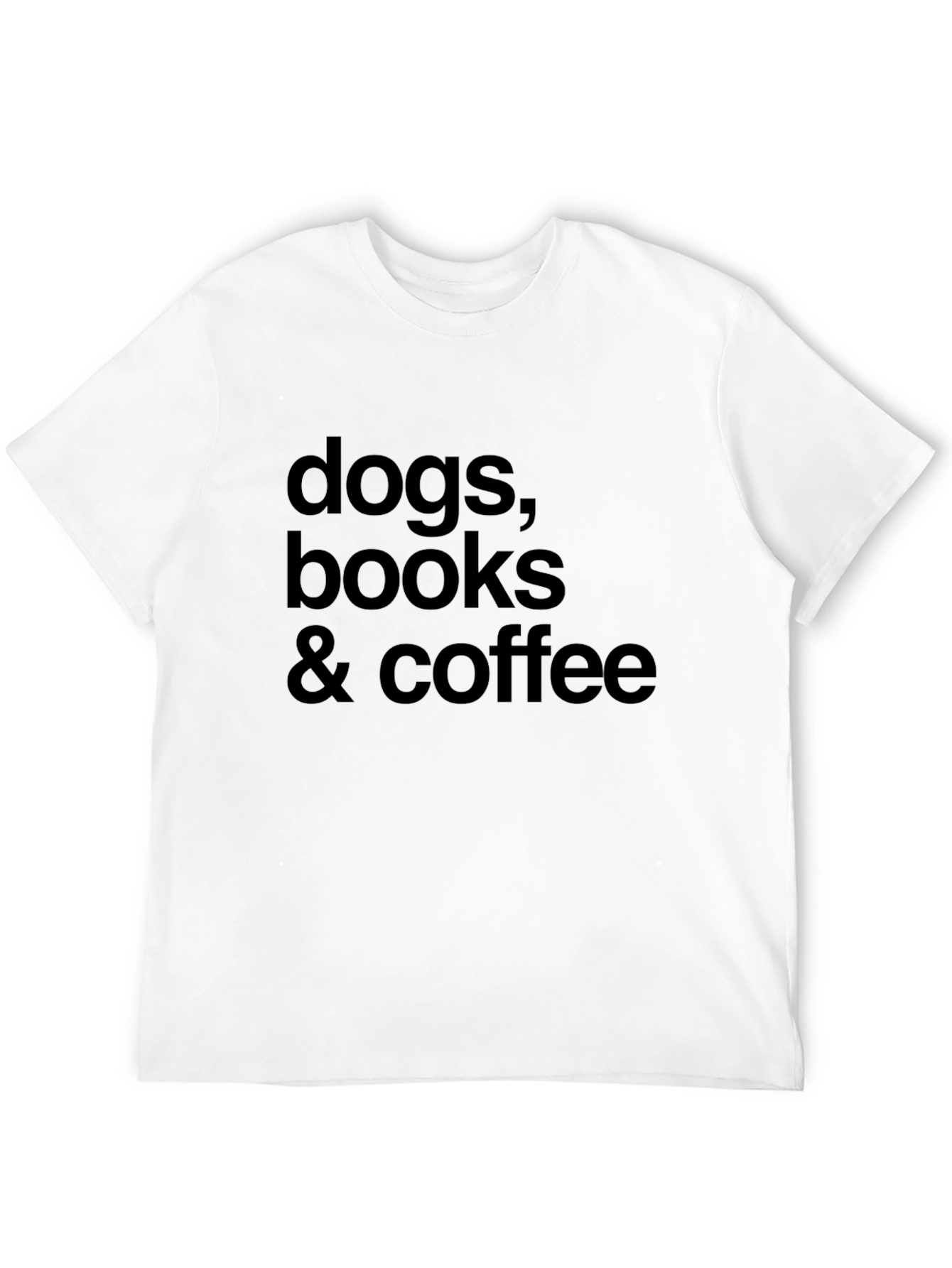 Dogs Books & Coffee Graphic Tee