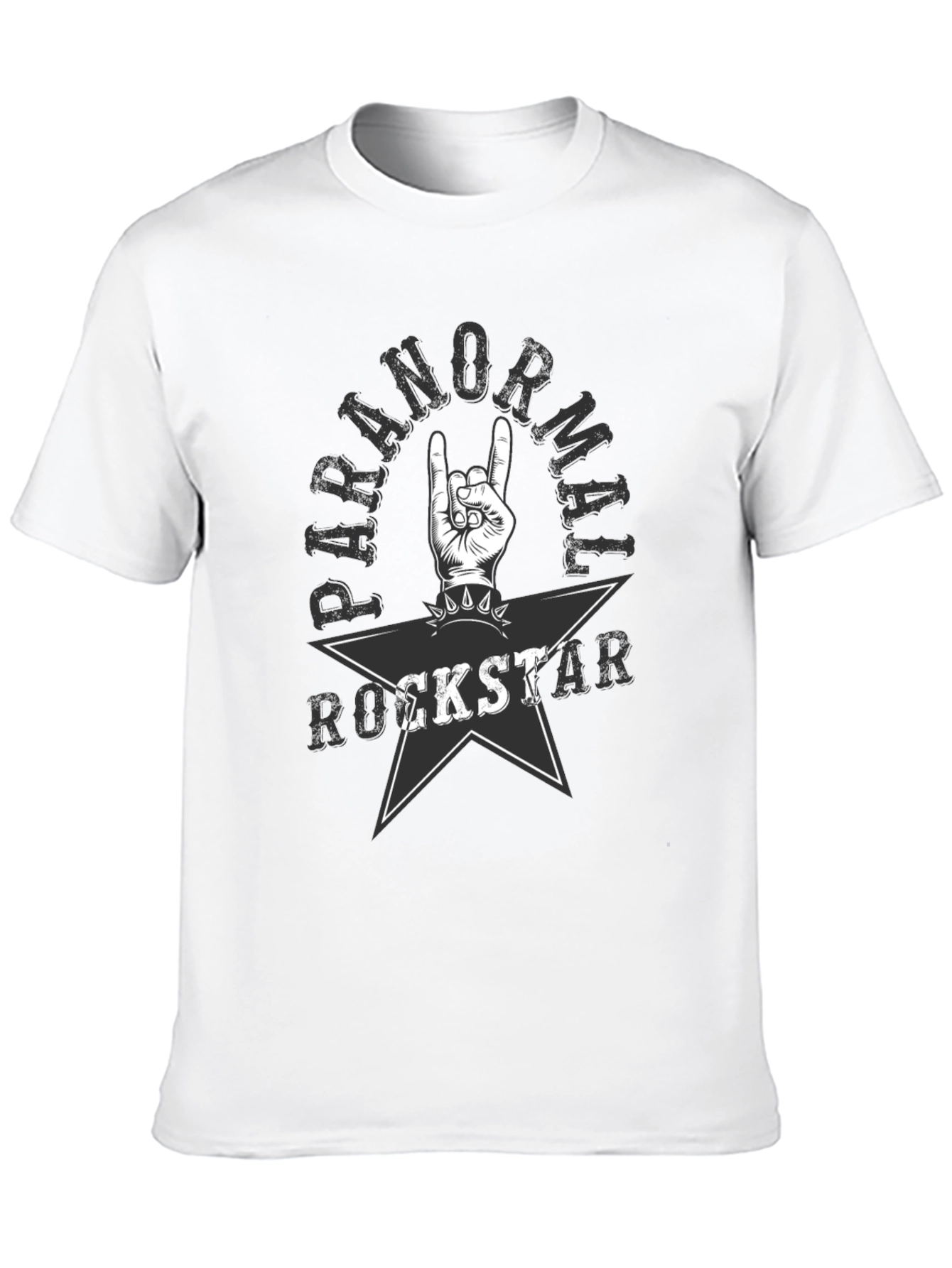Paranormal Rockstar Graphic Tee - Black Cotton T-Shirt