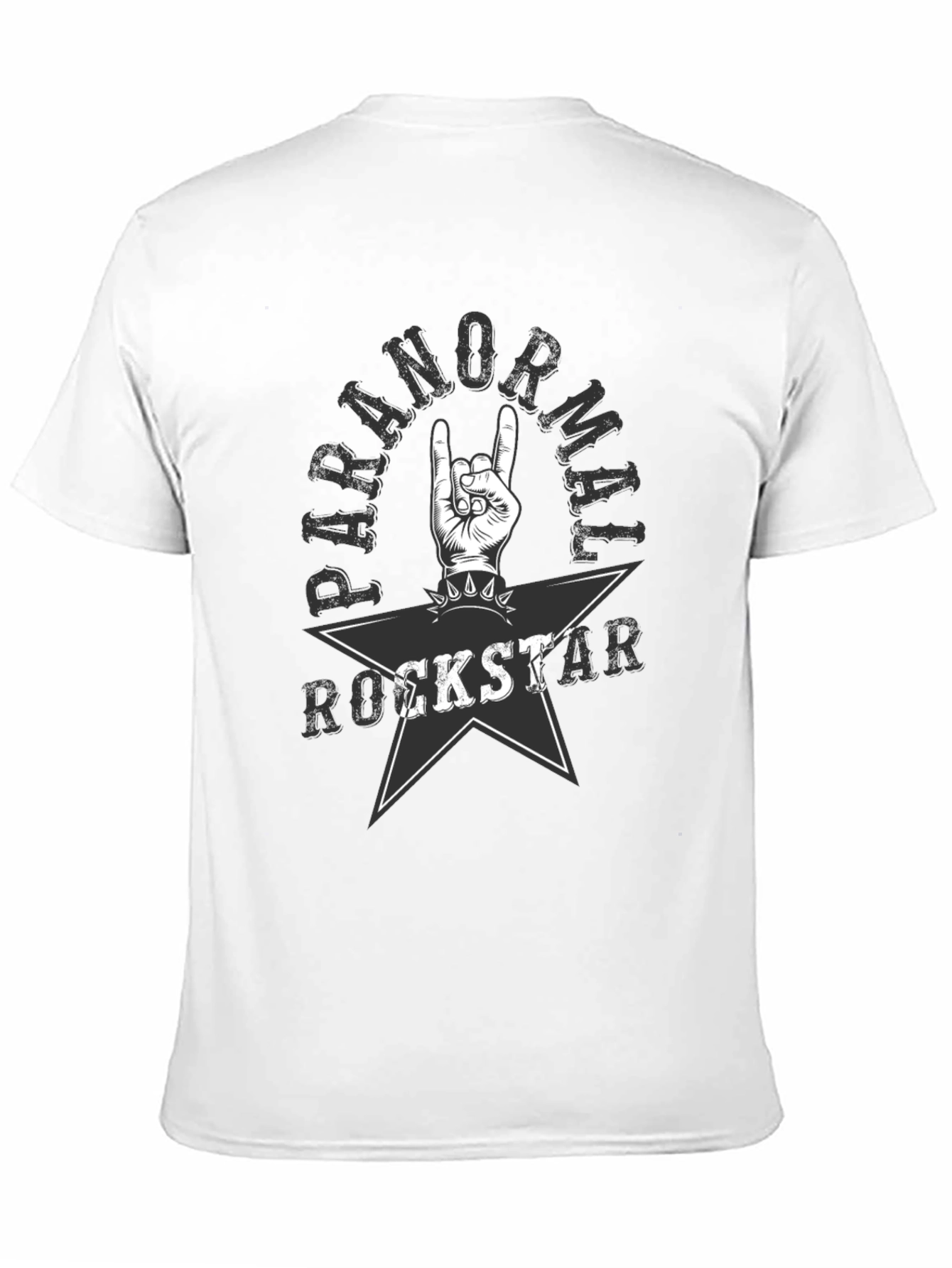 Paranormal Rockstar Graphic Tee - Black Cotton T-Shirt