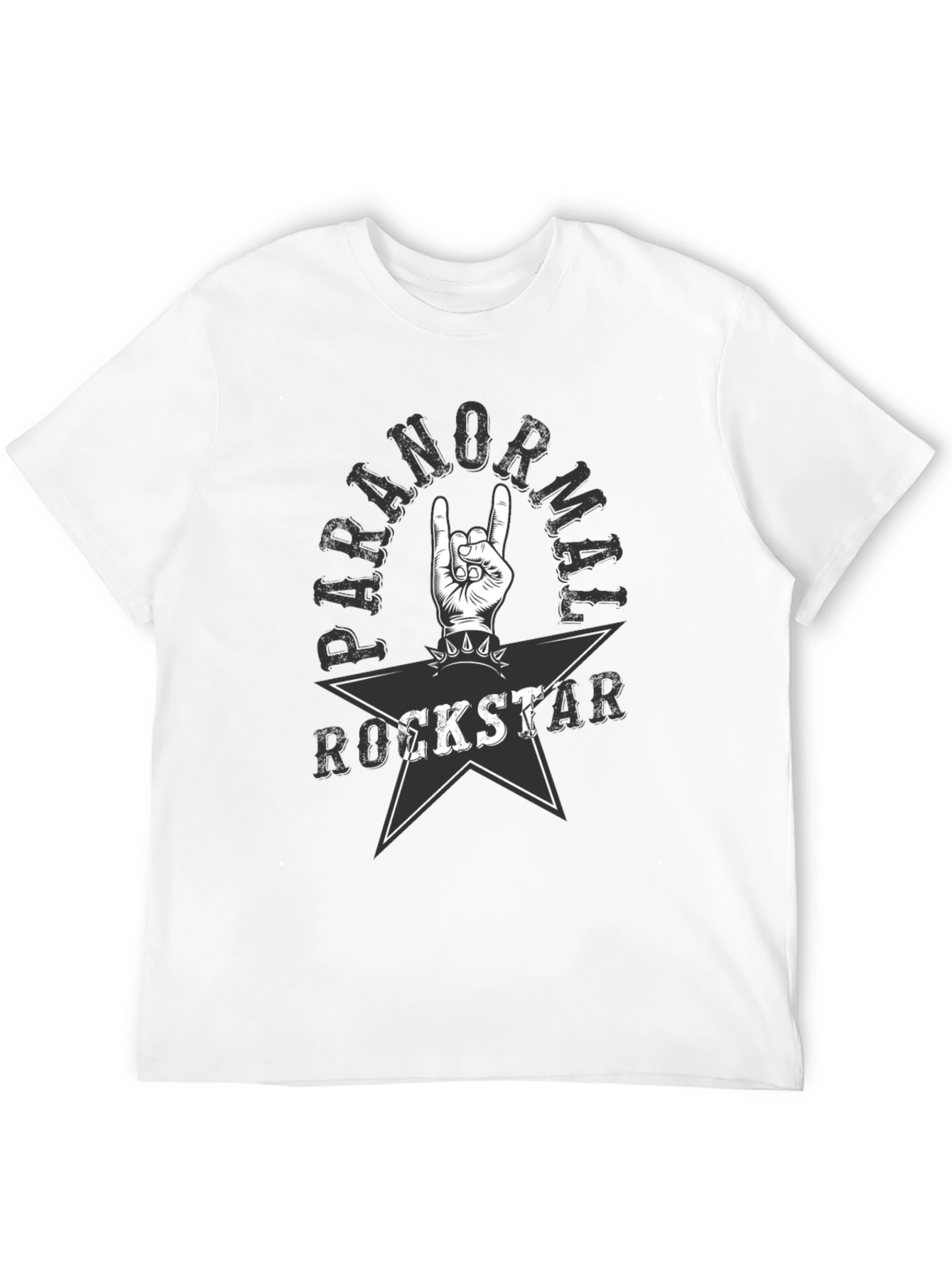 Paranormal Rockstar Graphic Tee - Black Cotton T-Shirt