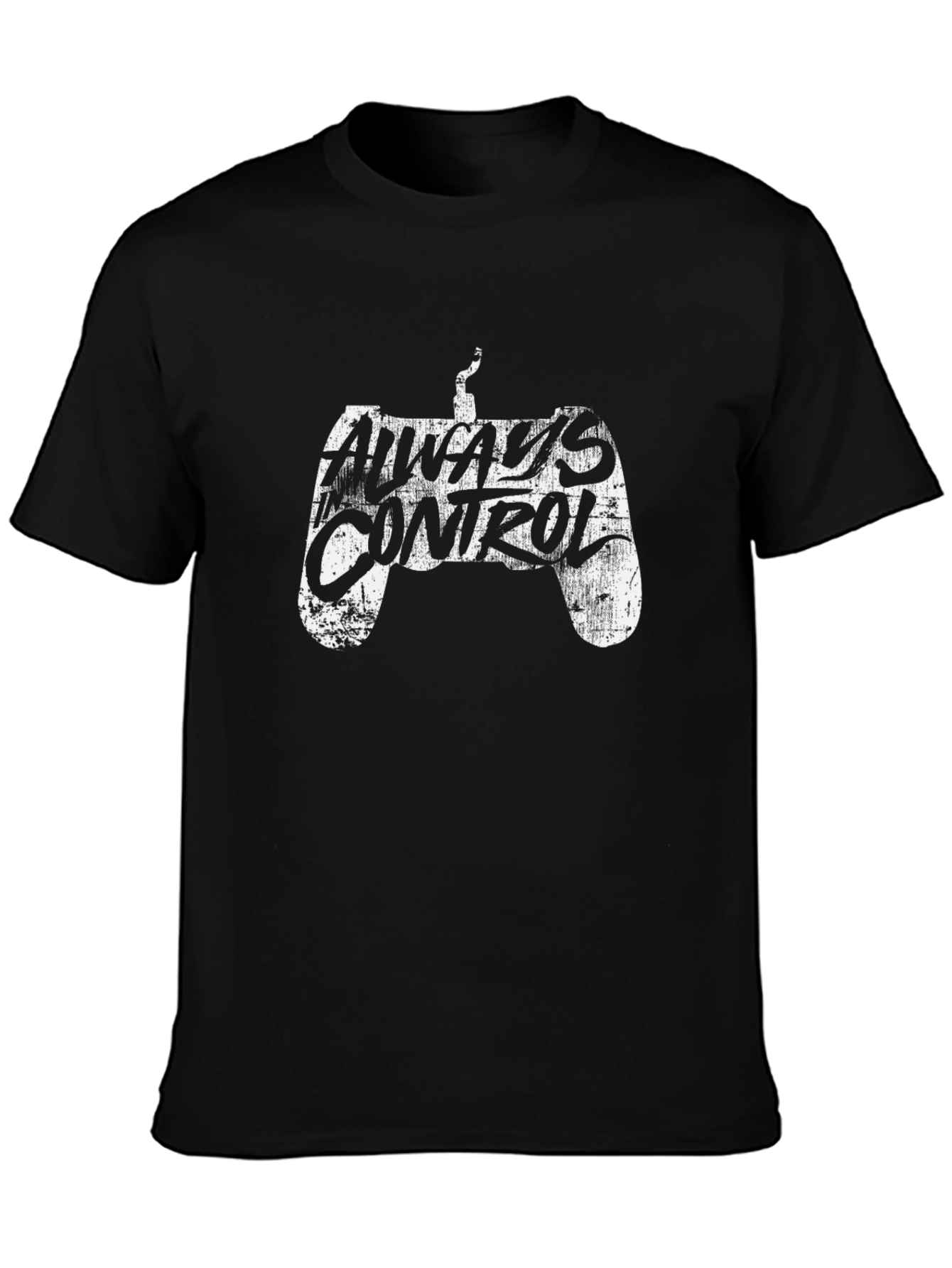 Always Control Gaming Graphic Black T-Shirt