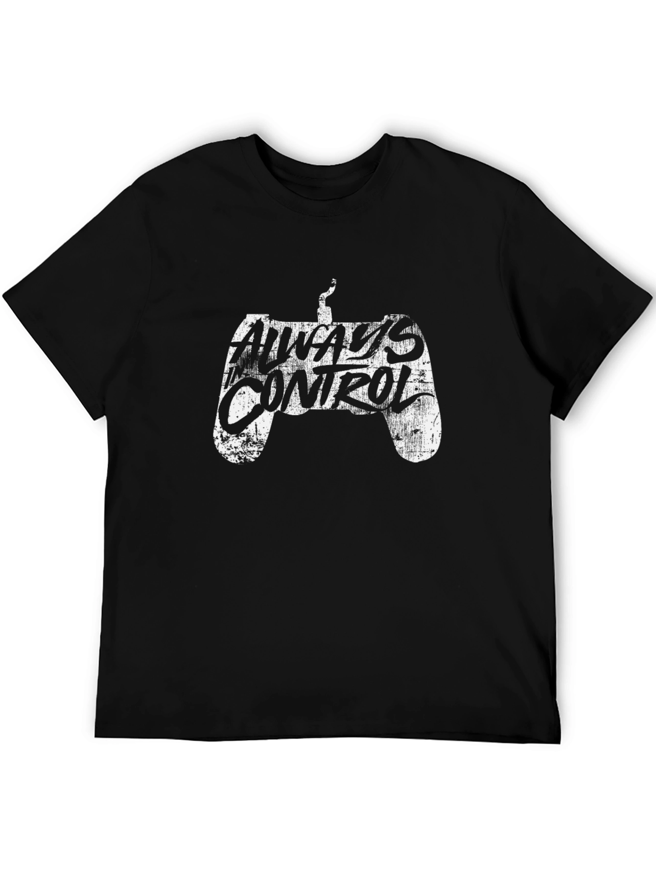 Always Control Gaming Graphic Black T-Shirt