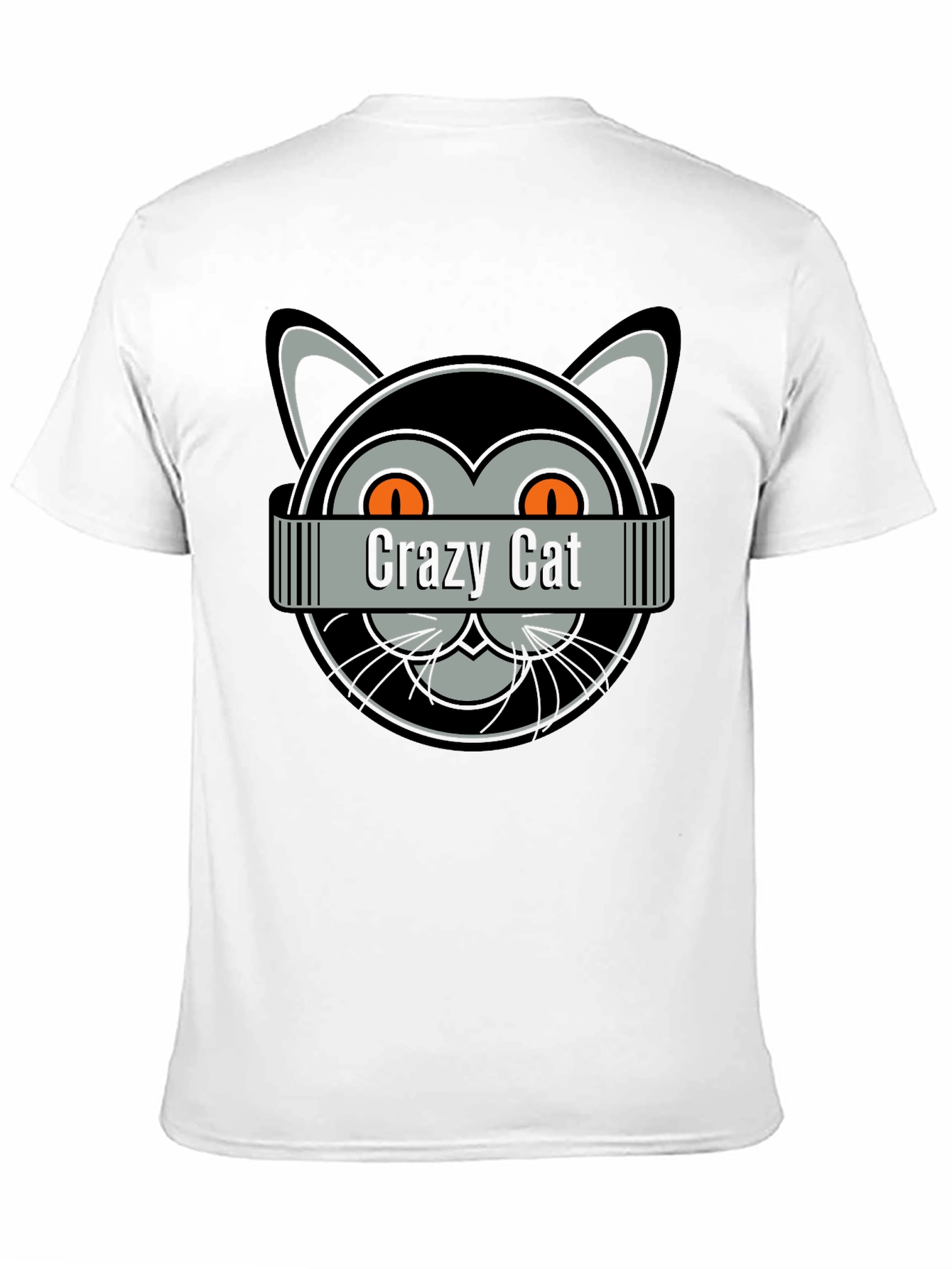 Crazy Cat Graphic T-Shirt - Fun Novelty Tee
