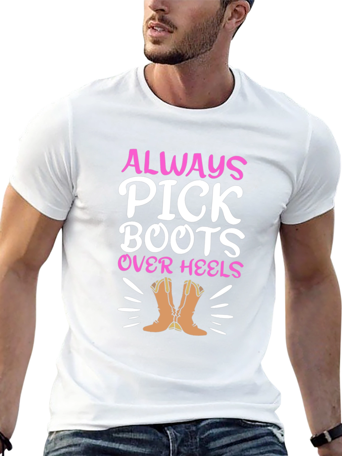 Always Pick Boots Over Heels Graphic Tee