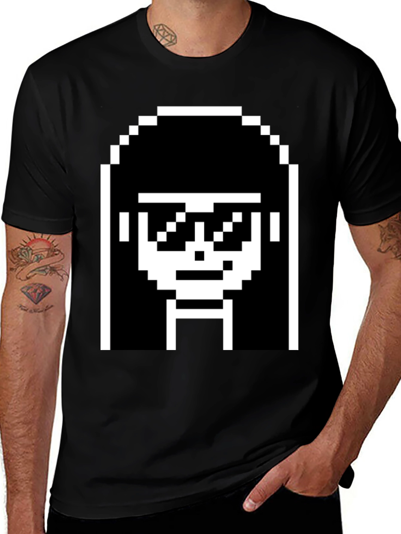 Retro 8-Bit Pixel Art T-Shirt - Cool Geek Chic