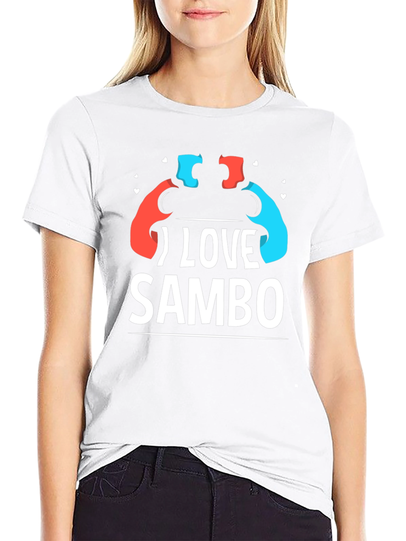 I Love Sambo T-Shirt - Wrestling Sport Tee