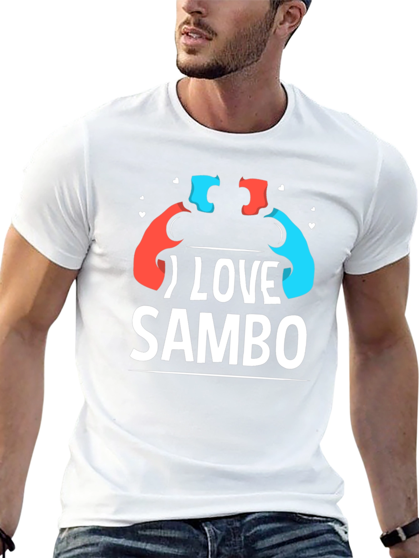 I Love Sambo T-Shirt - Wrestling Sport Tee