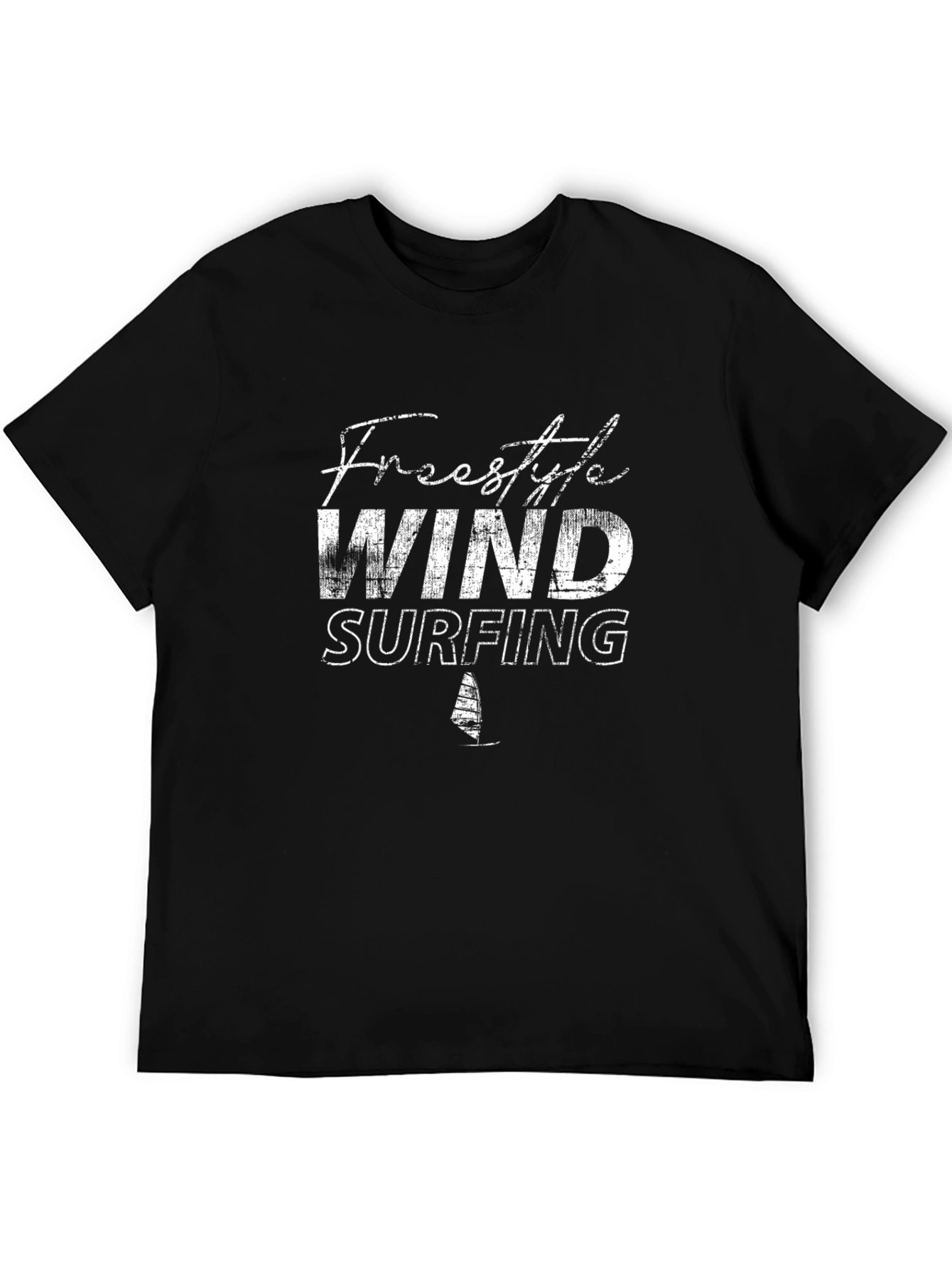 Freestyle Windsurfing Graphic Tee - Black
