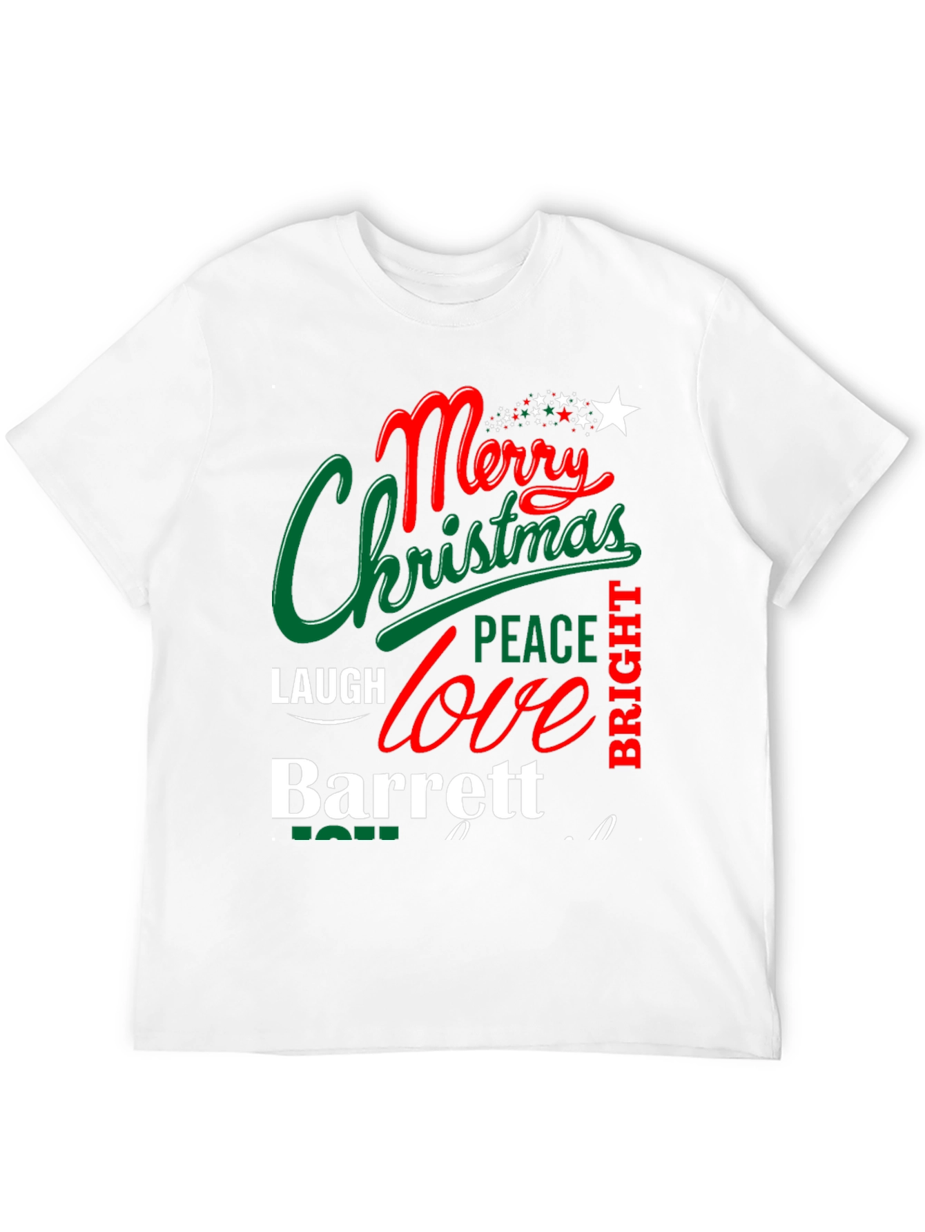 Merry Christmas T-Shirt - Personalized Name - Holiday Gift