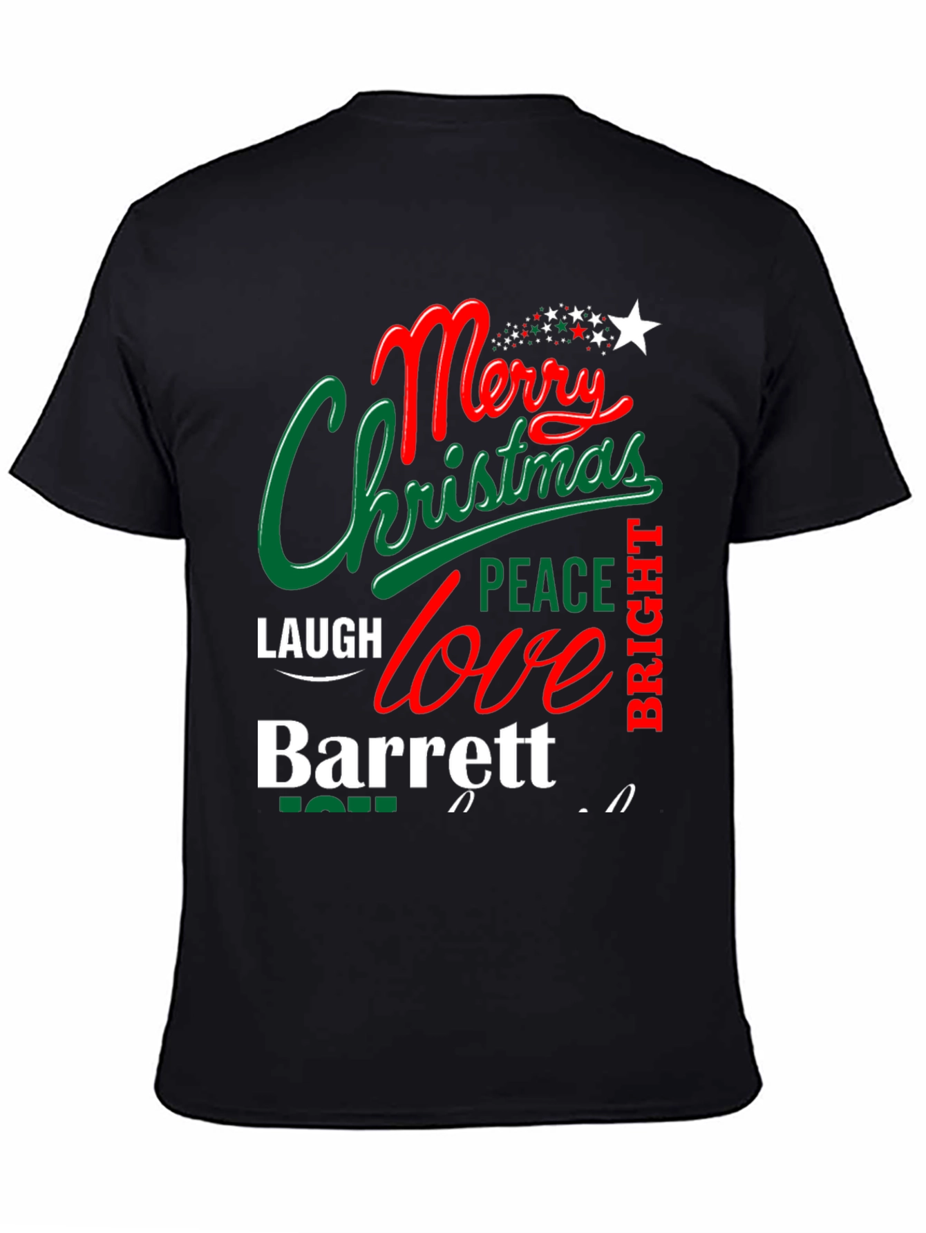 Merry Christmas T-Shirt - Personalized Name - Holiday Gift