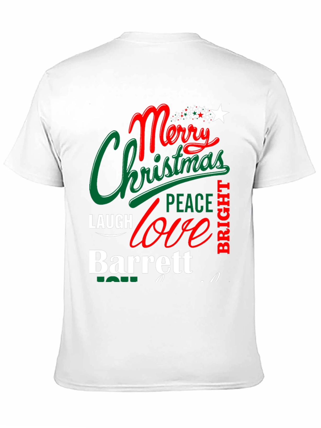 Merry Christmas T-Shirt - Personalized Name - Holiday Gift