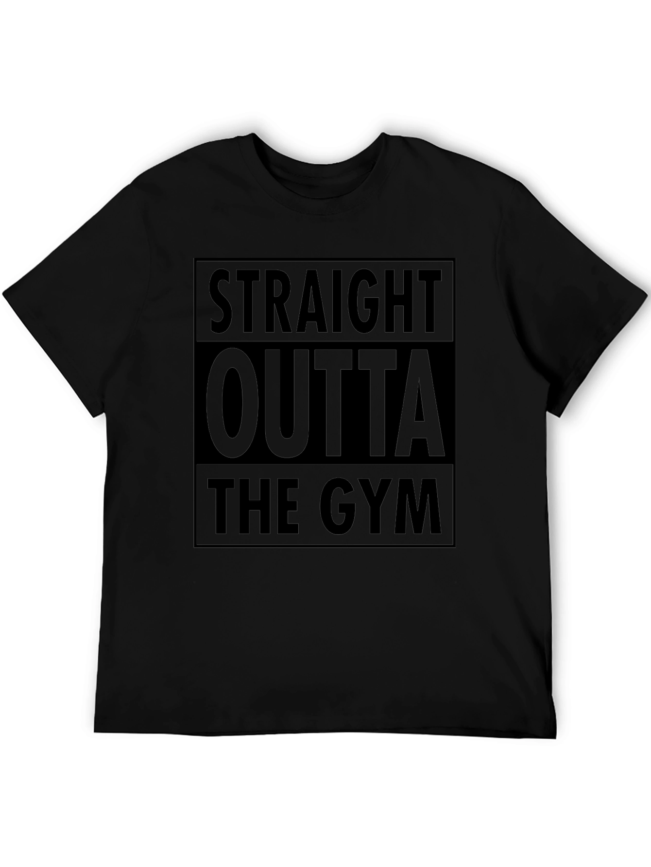 Straight Outta the Gym Black T-Shirt