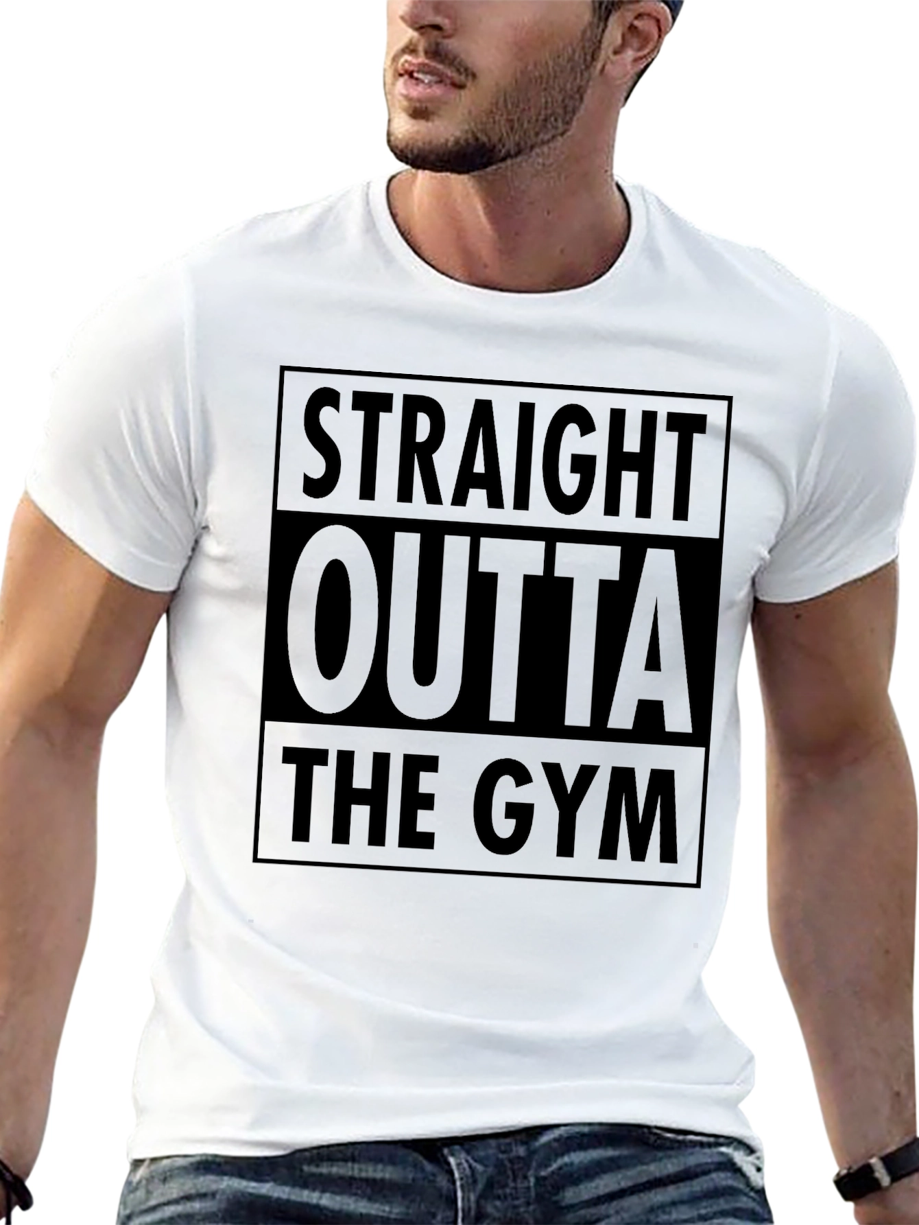 Straight Outta the Gym Black T-Shirt