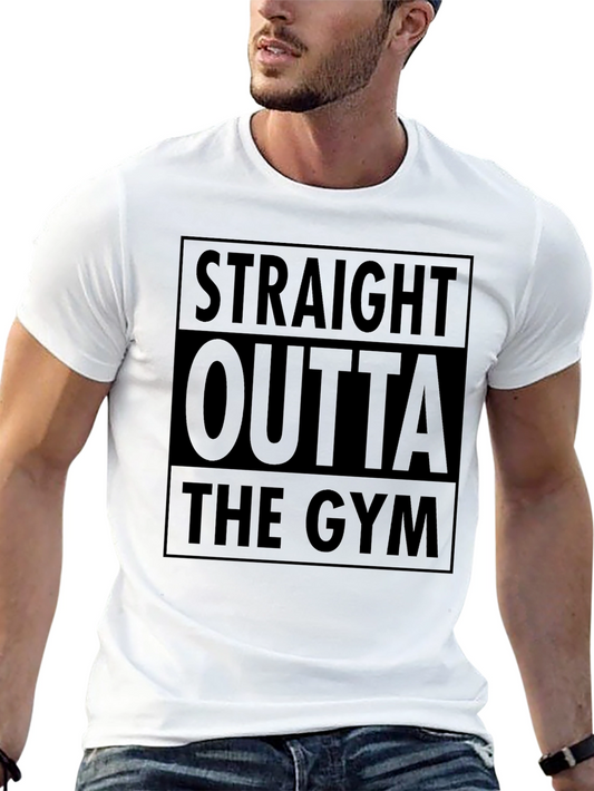 Straight Outta the Gym Black T-Shirt