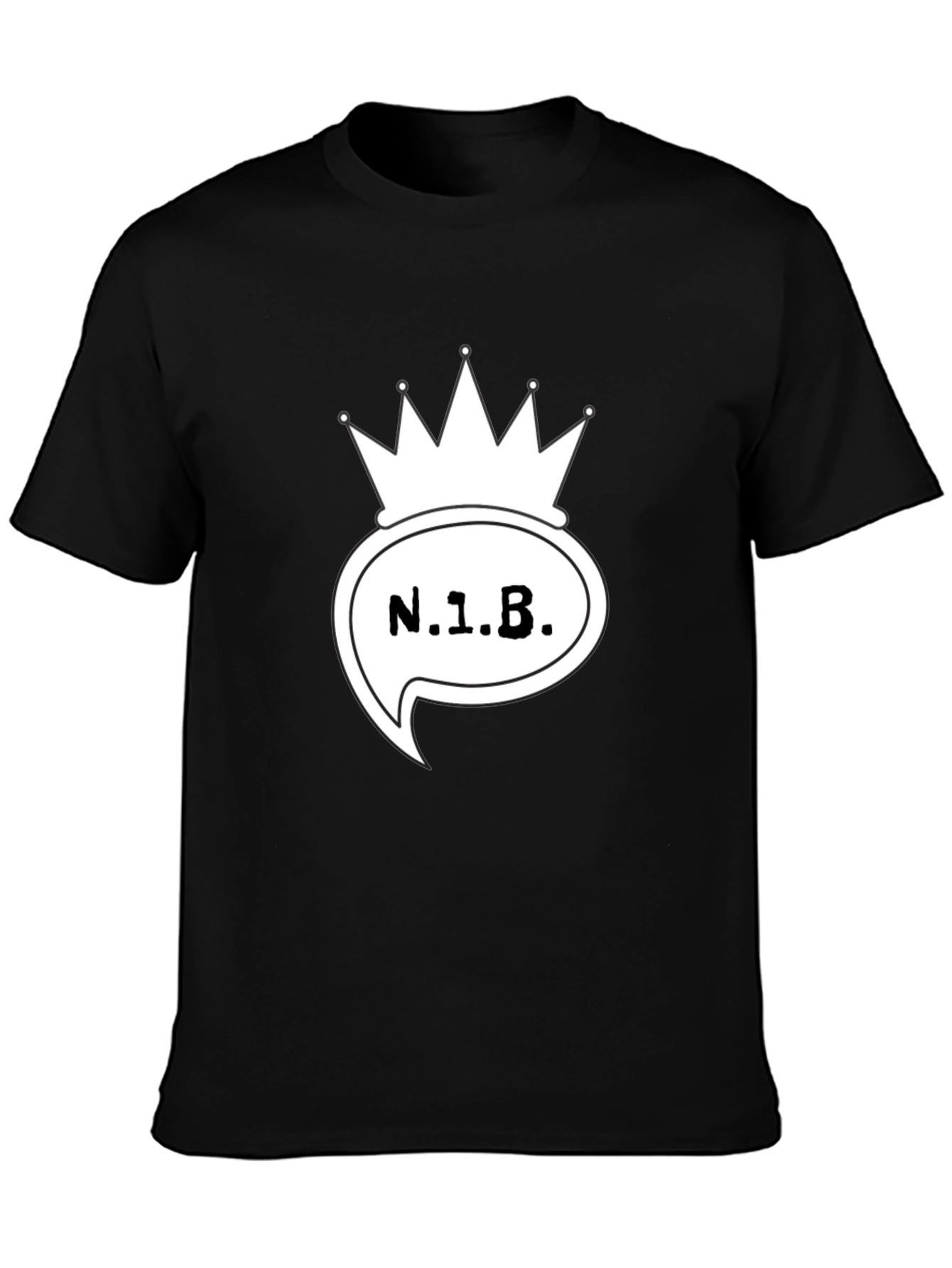 N.1.B. Crown Graphic Black T-Shirt