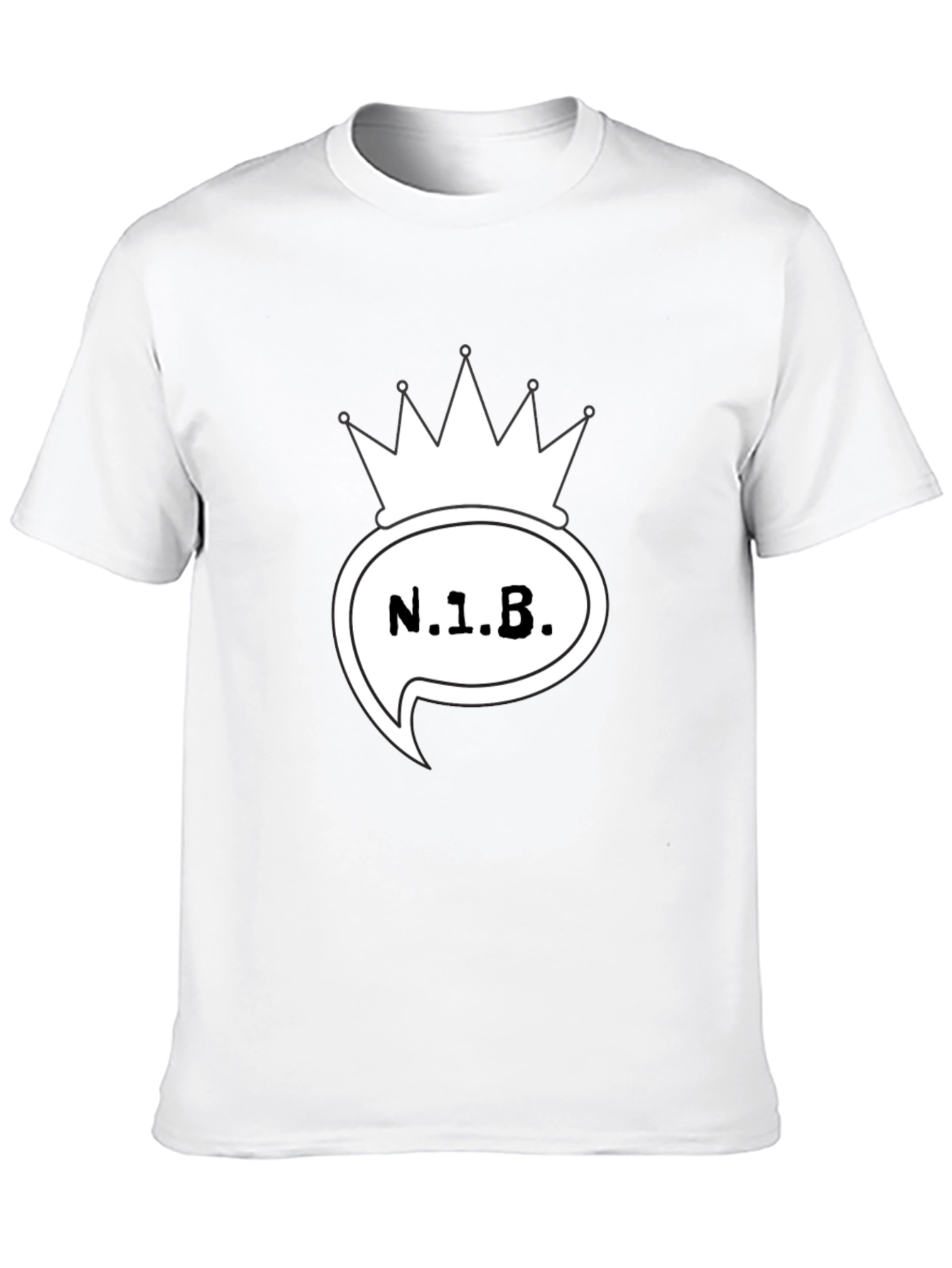 N.1.B. Crown Graphic Black T-Shirt