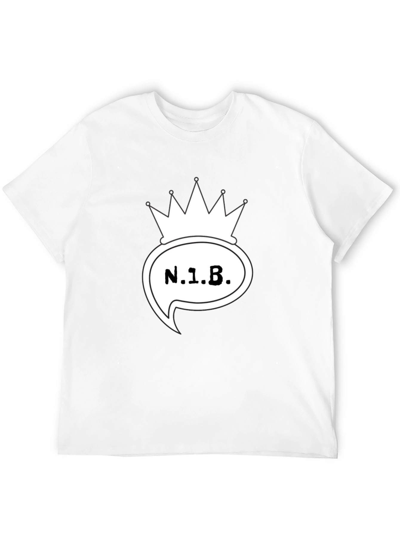 N.1.B. Crown Graphic Black T-Shirt