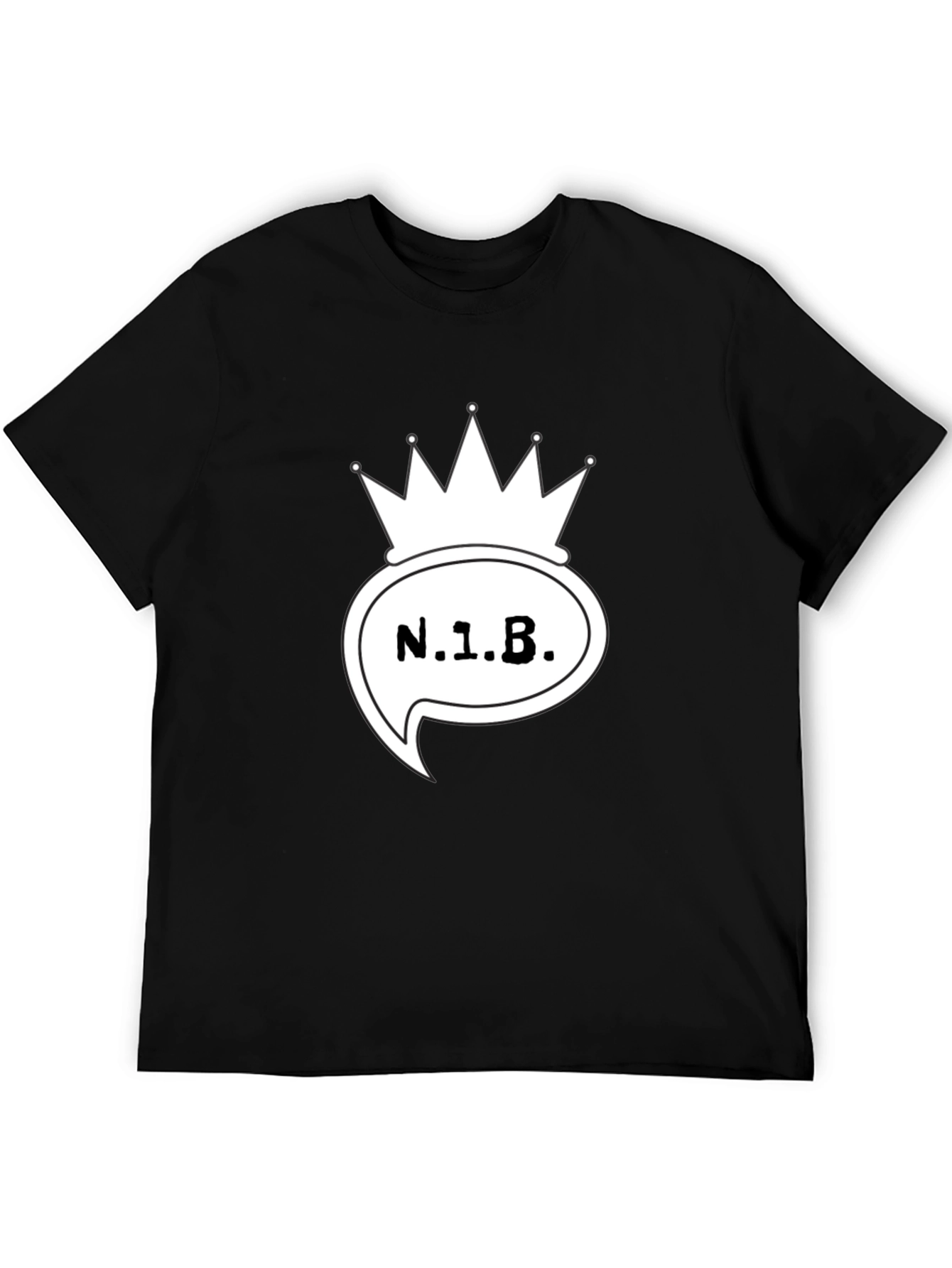 N.1.B. Crown Graphic Black T-Shirt