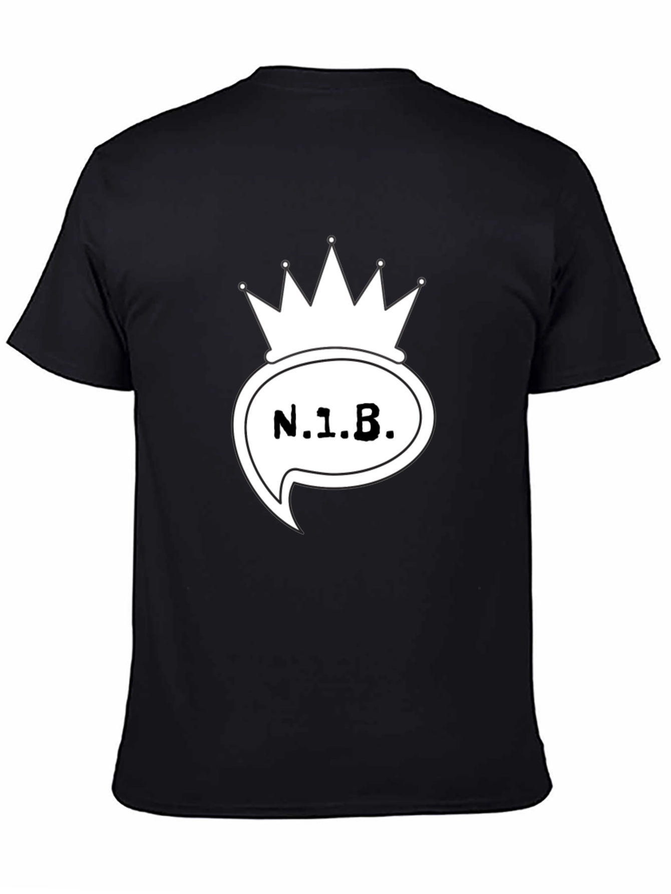 N.1.B. Crown Graphic Black T-Shirt