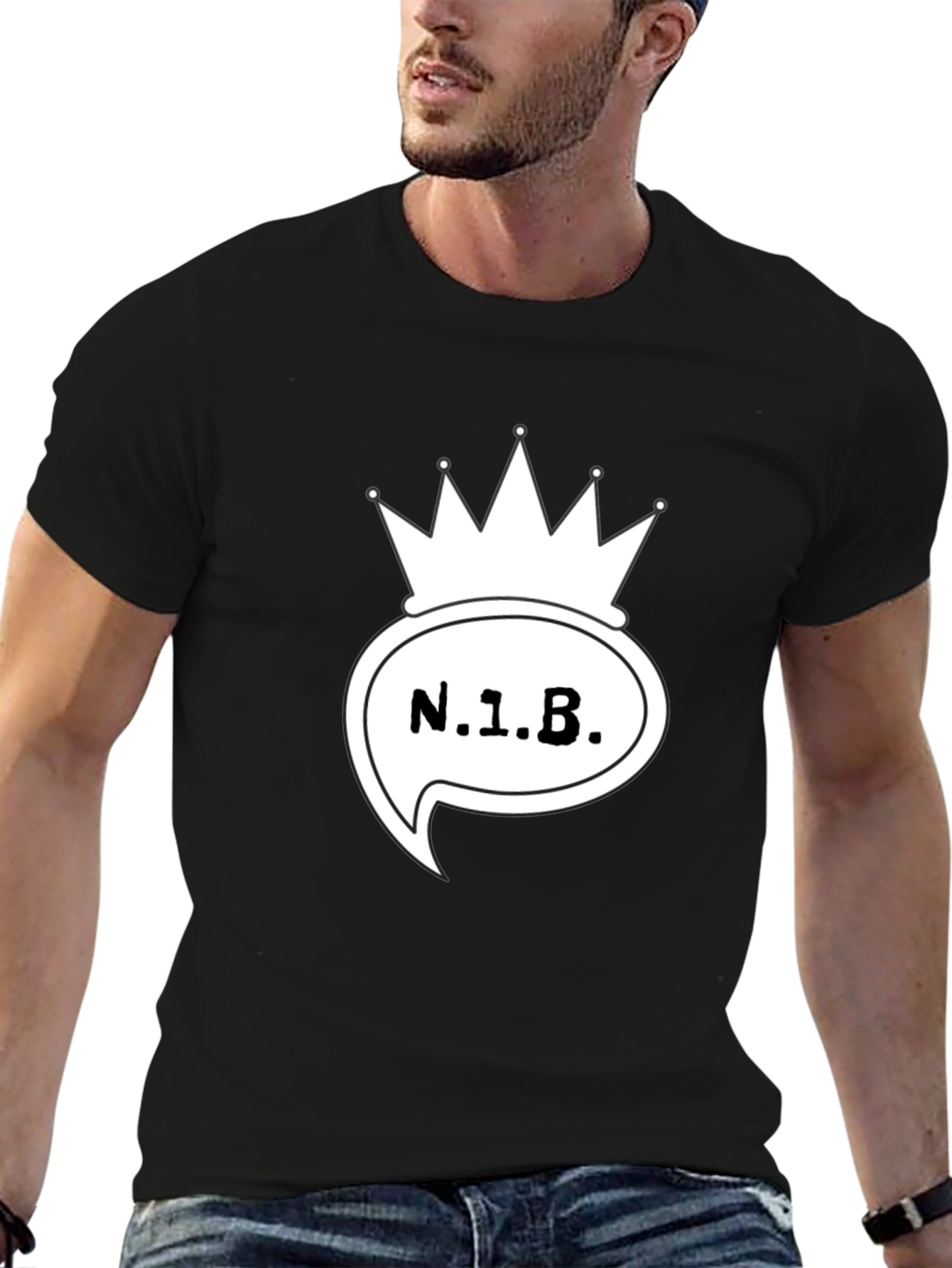 N.1.B. Crown Graphic Black T-Shirt