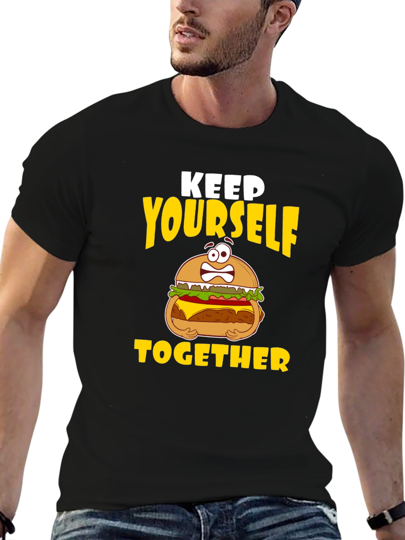 Keep Yourself Together Funny Burger T-Shirt